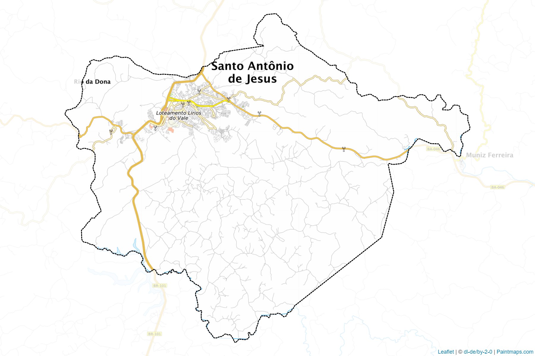 Santo Antonio de Jesus (Bahia) Map Cropping Samples-1