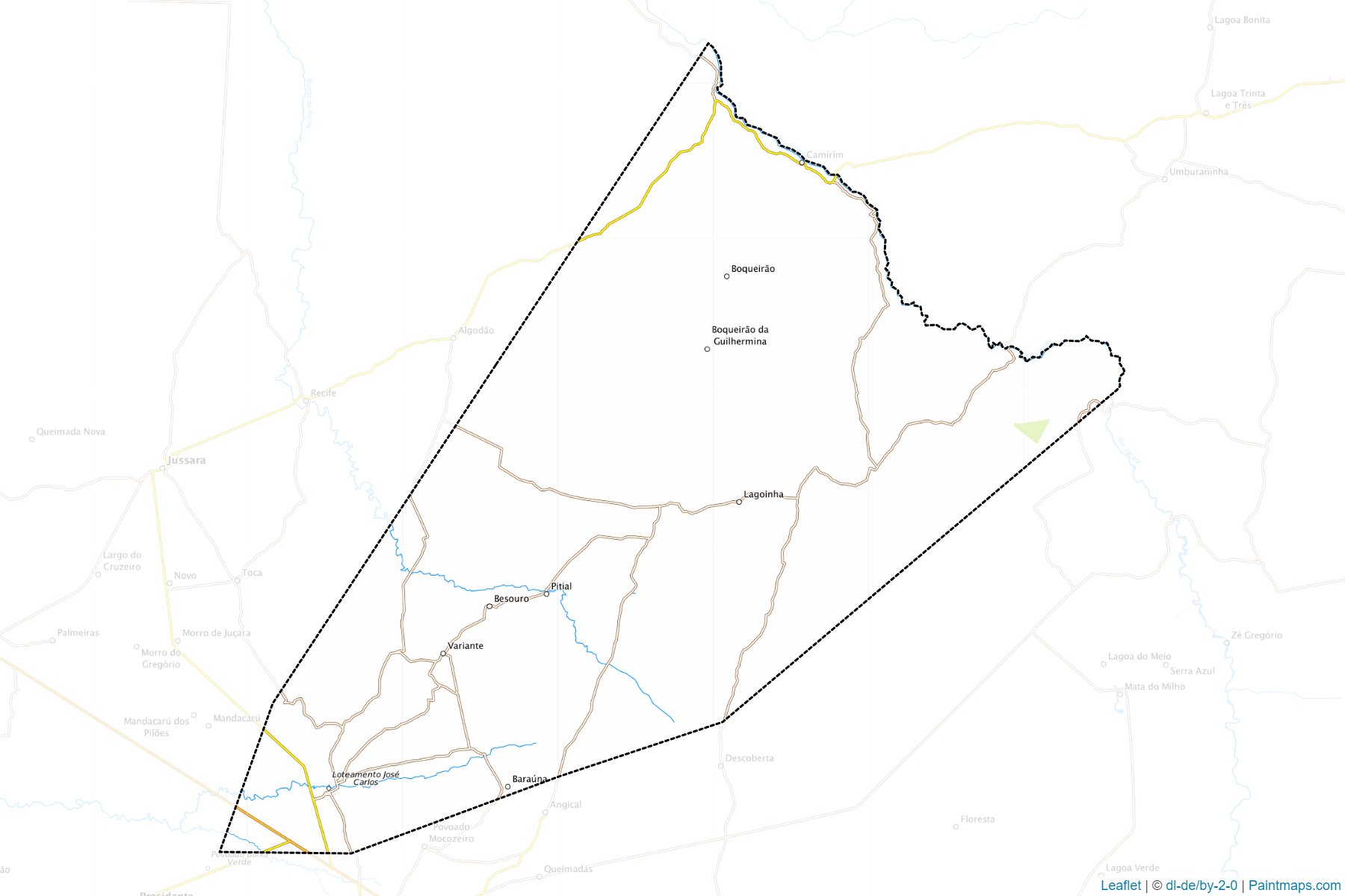 Muestras de recorte de mapas Sao Gabriel (Bahia)-1