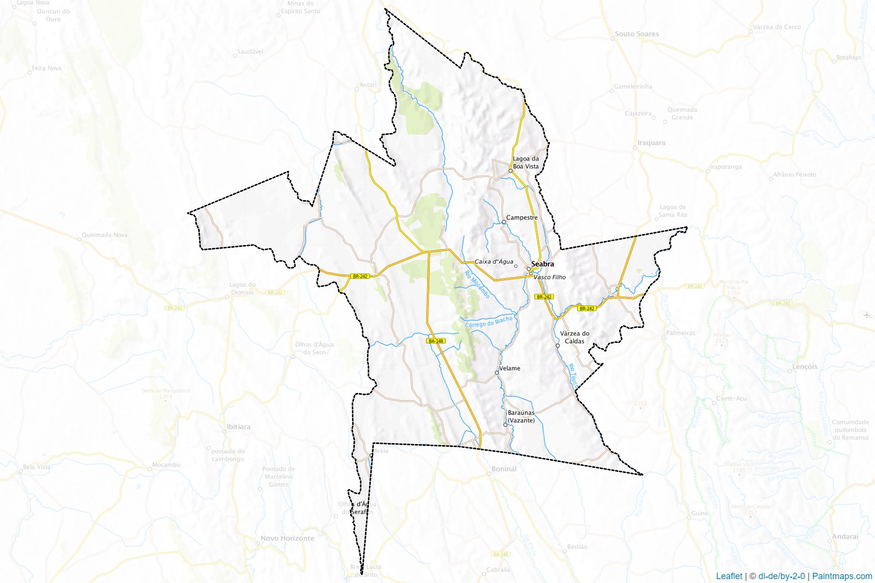 Muestras de recorte de mapas Seabra (Bahia)-1