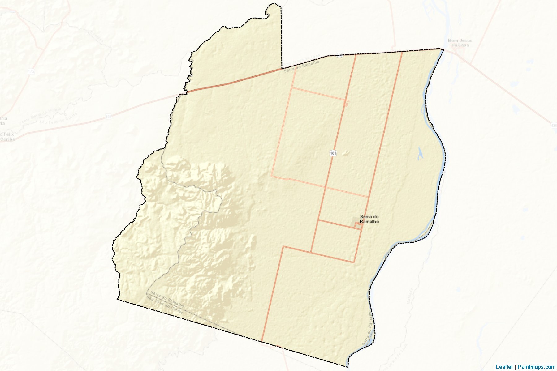 Muestras de recorte de mapas Serra do Ramalho (Bahia)-2