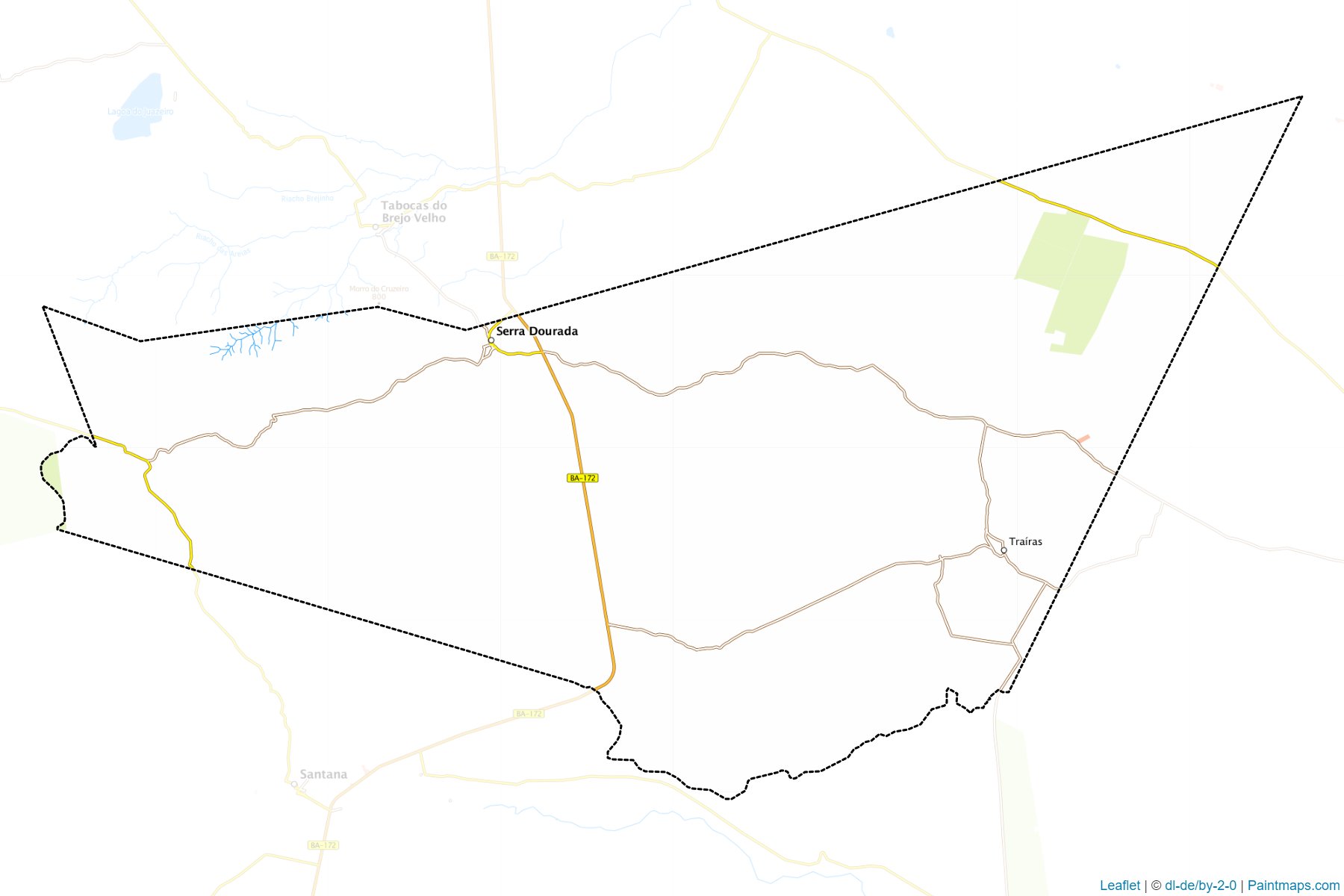 Muestras de recorte de mapas Serra Dourada (Bahia)-1