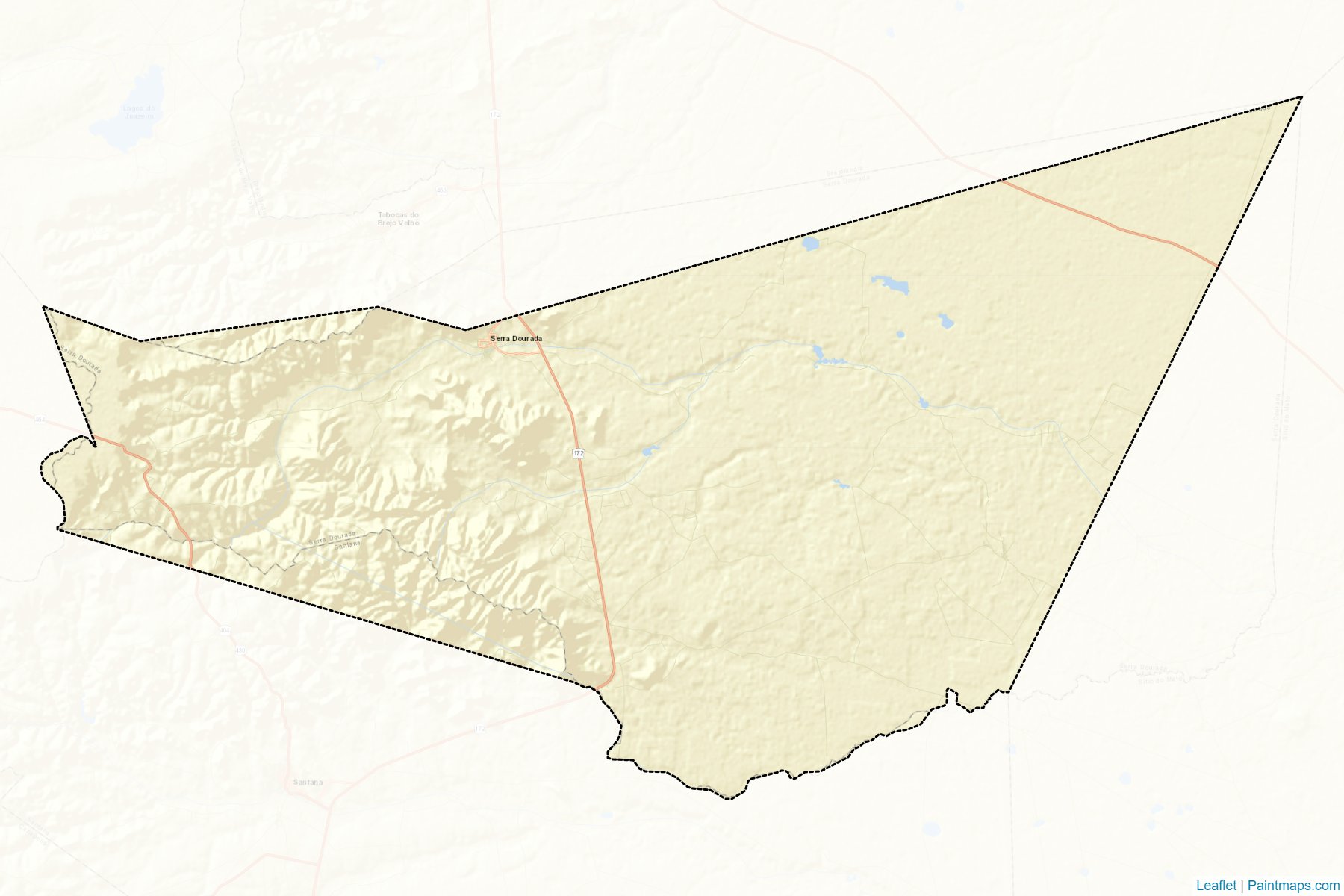 Muestras de recorte de mapas Serra Dourada (Bahia)-2