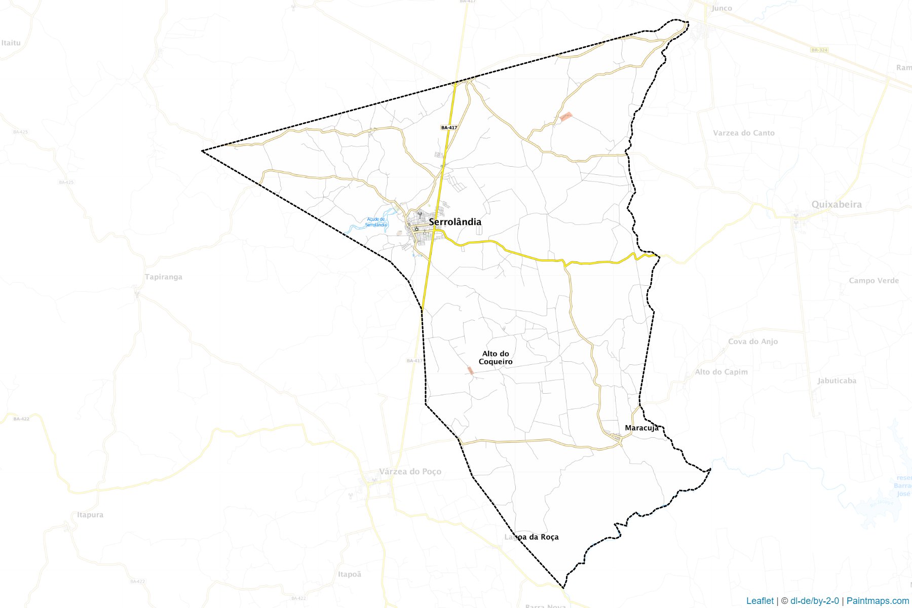 Serrolandia (Bahia) Map Cropping Samples-1