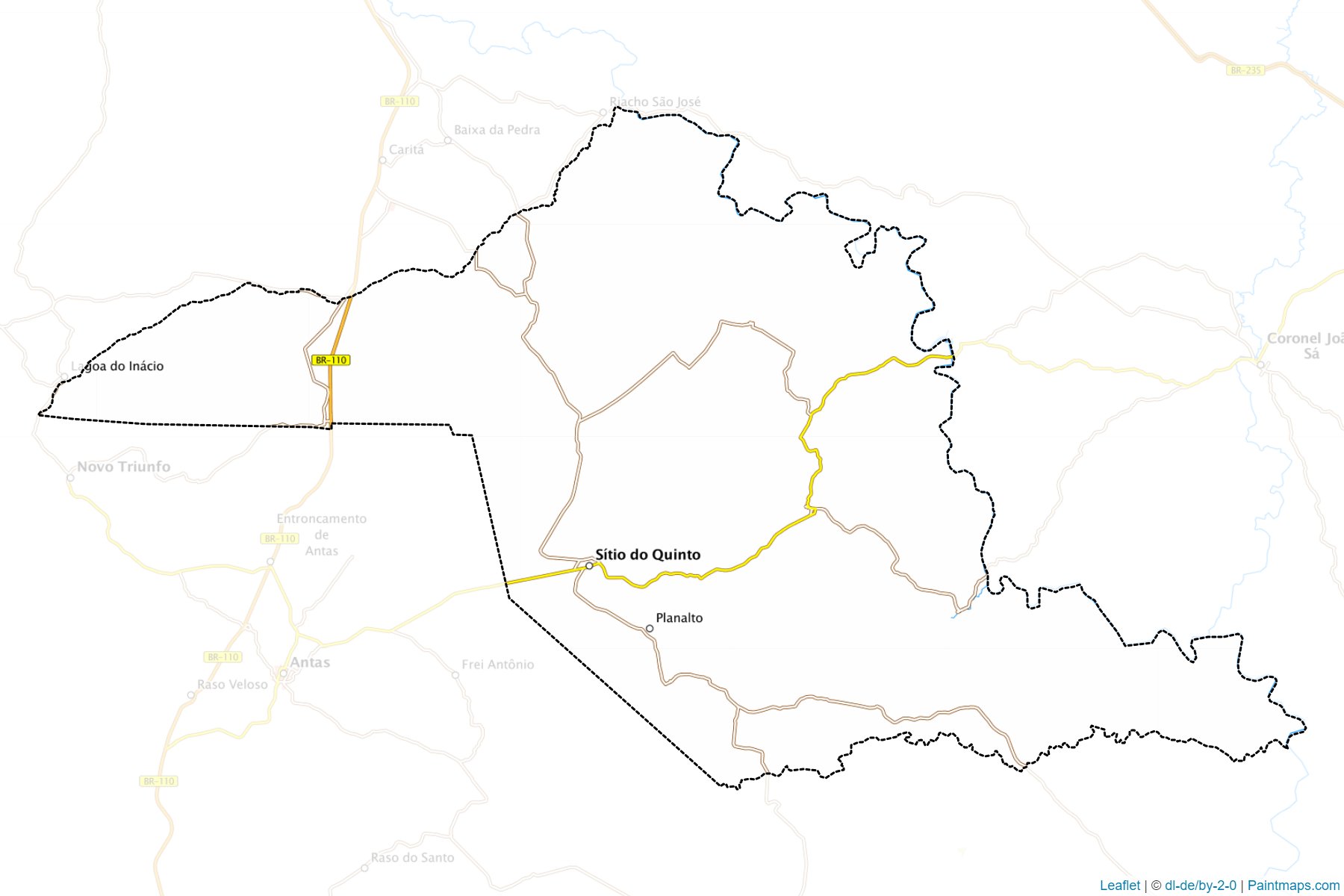 Muestras de recorte de mapas Sitio do Quinto (Bahia)-1