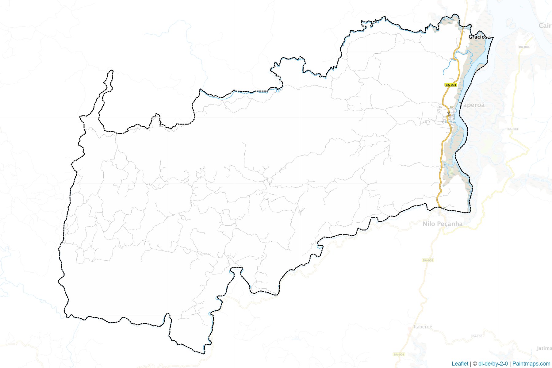 Muestras de recorte de mapas Taperoa (Bahia)-1