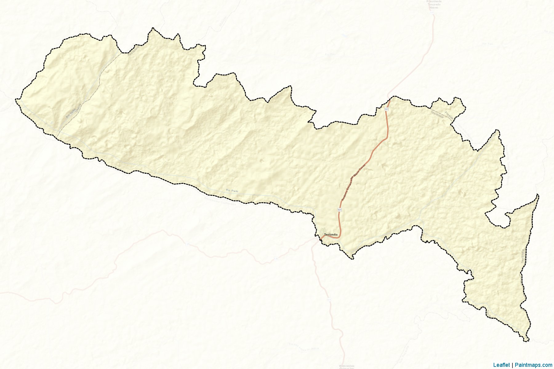 Muestras de recorte de mapas Teolandia (Bahia)-2