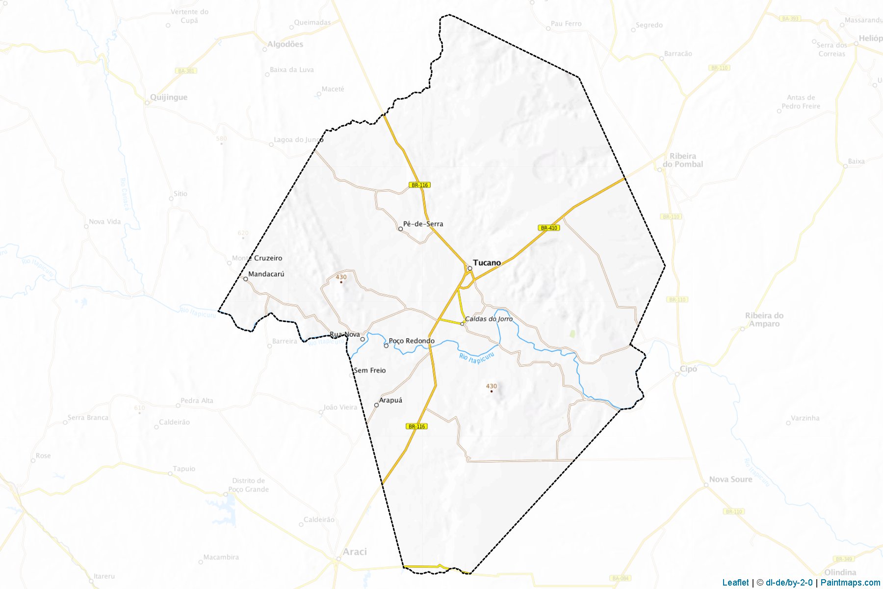 Muestras de recorte de mapas Tucano (Bahia)-1