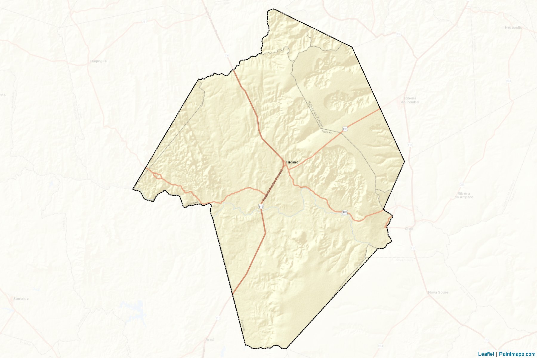 Muestras de recorte de mapas Tucano (Bahia)-2