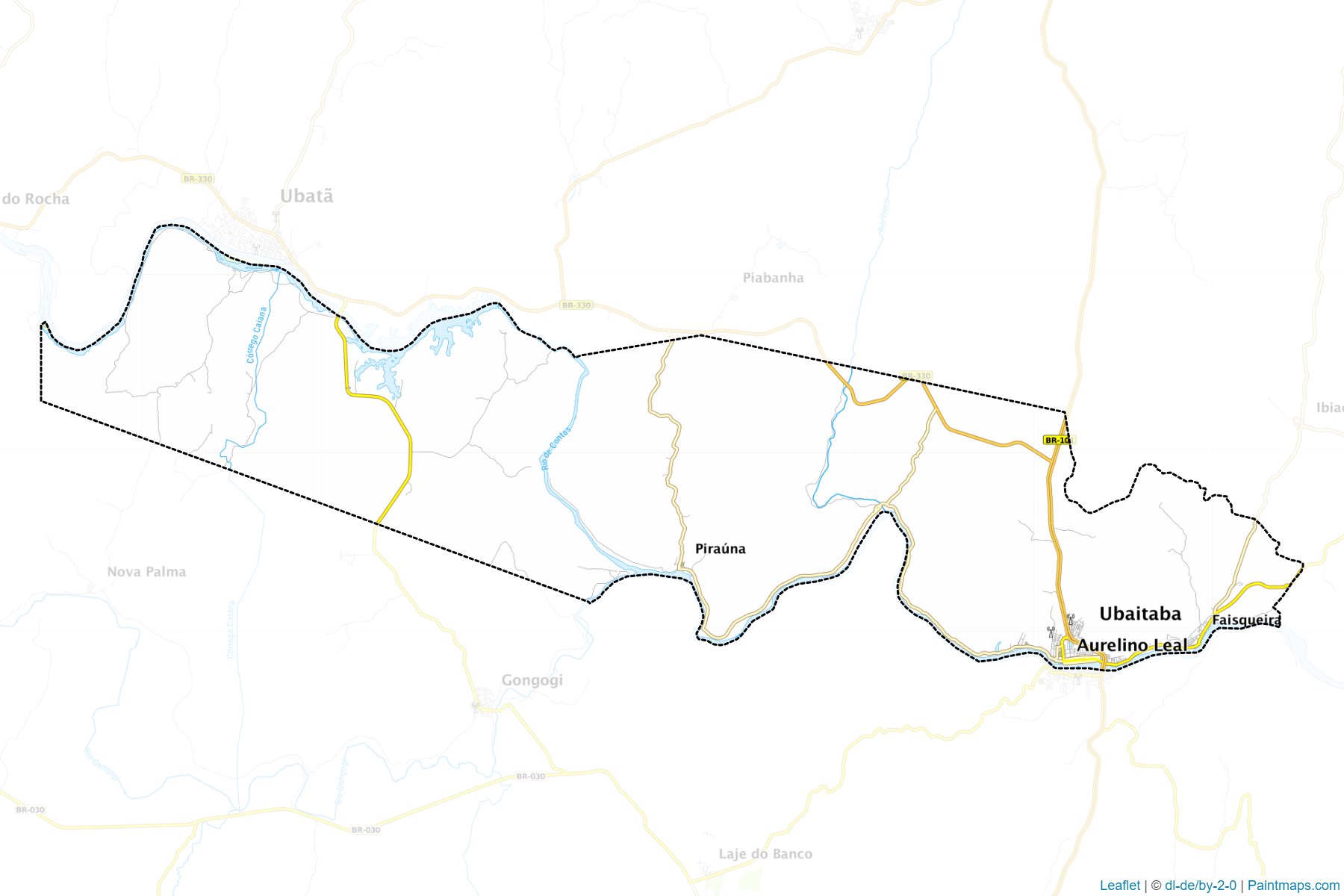 Muestras de recorte de mapas Ubaitaba (Bahia)-1