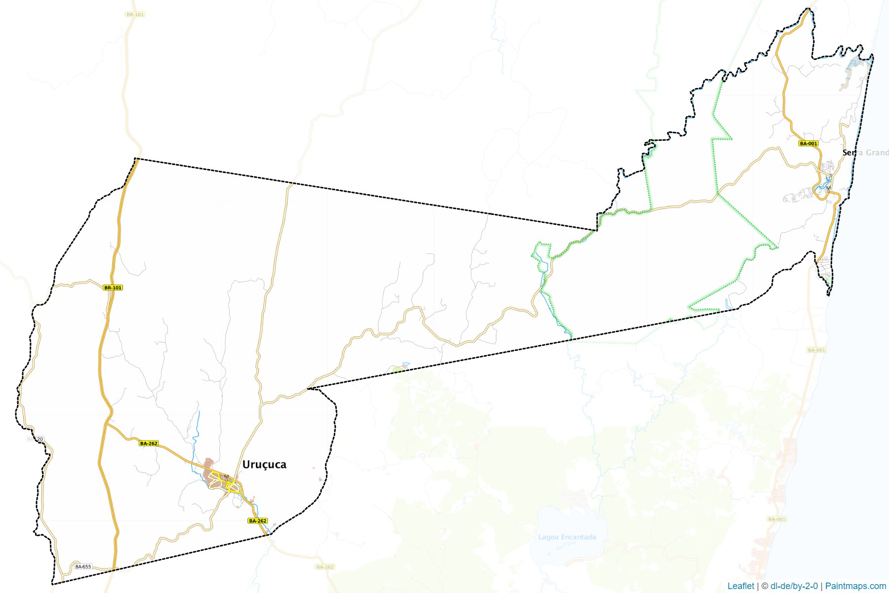 Muestras de recorte de mapas Urucuca (Bahia)-1