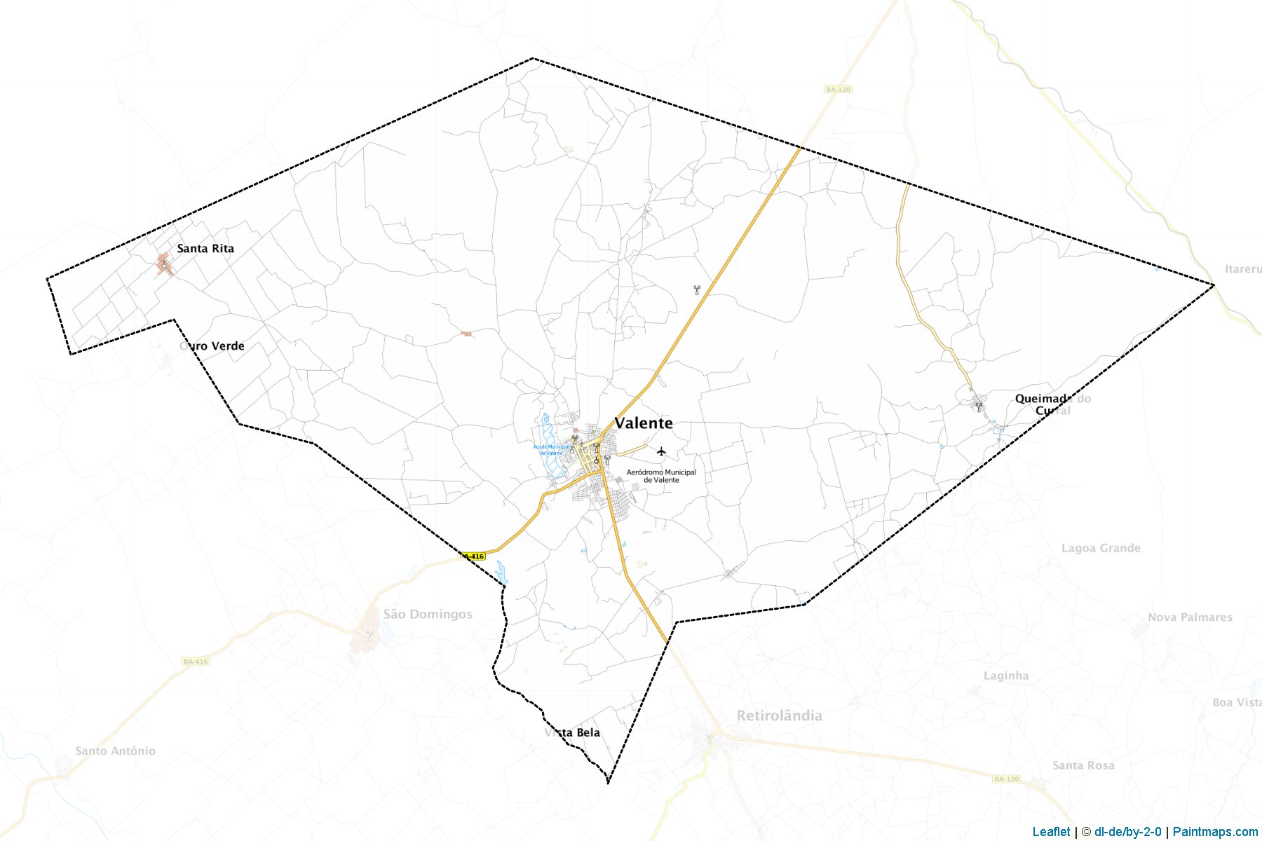 Muestras de recorte de mapas Valente (Bahia)-1