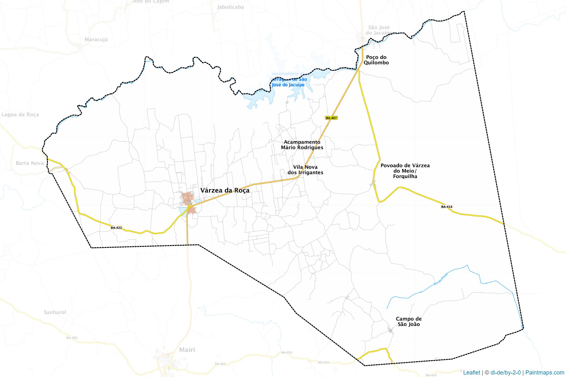 Muestras de recorte de mapas Varzea da Roca (Bahia)-1