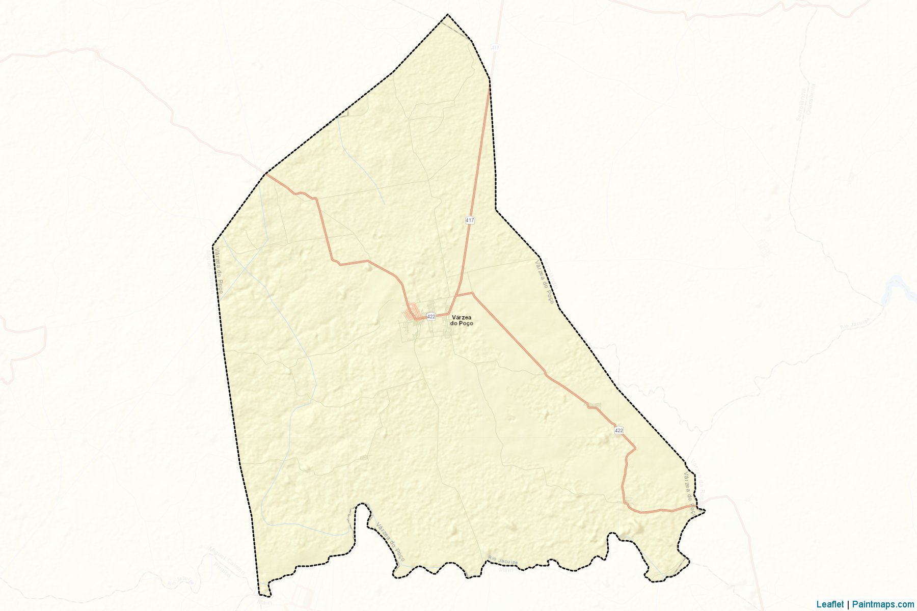 Muestras de recorte de mapas Varzea do Poco (Bahia)-2