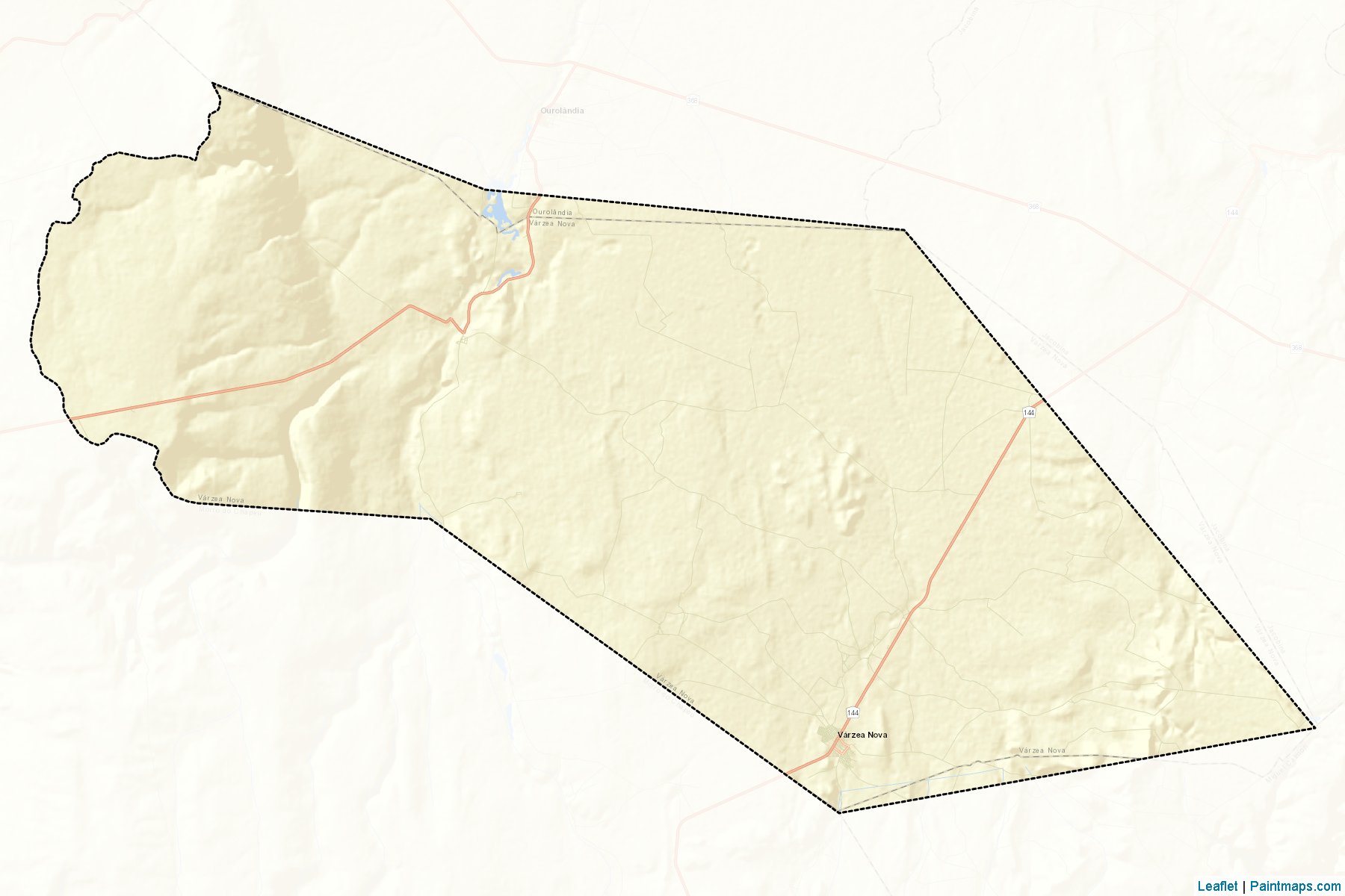 Muestras de recorte de mapas Varzea Nova (Bahia)-2