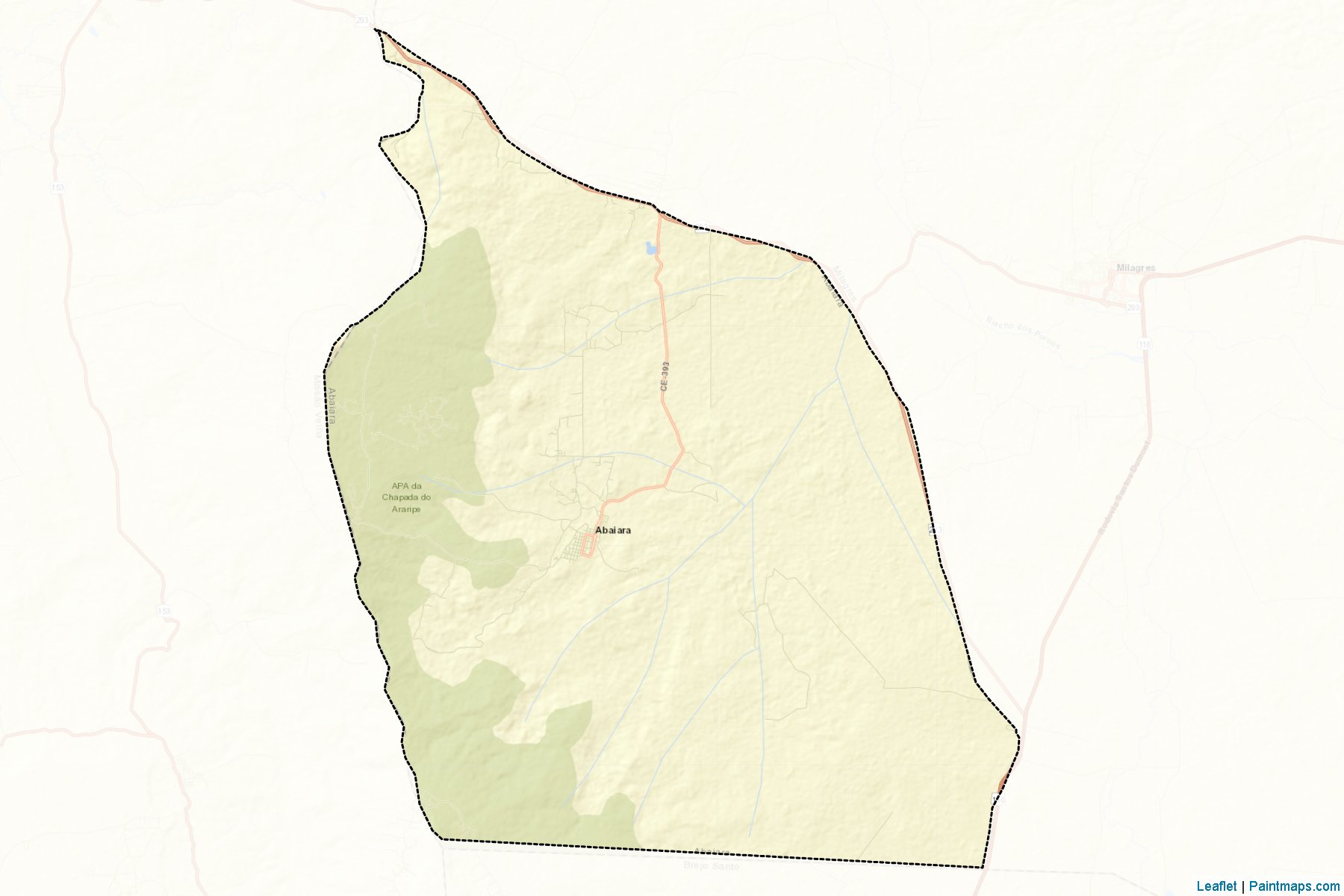 Muestras de recorte de mapas Abaiara (Ceara)-2