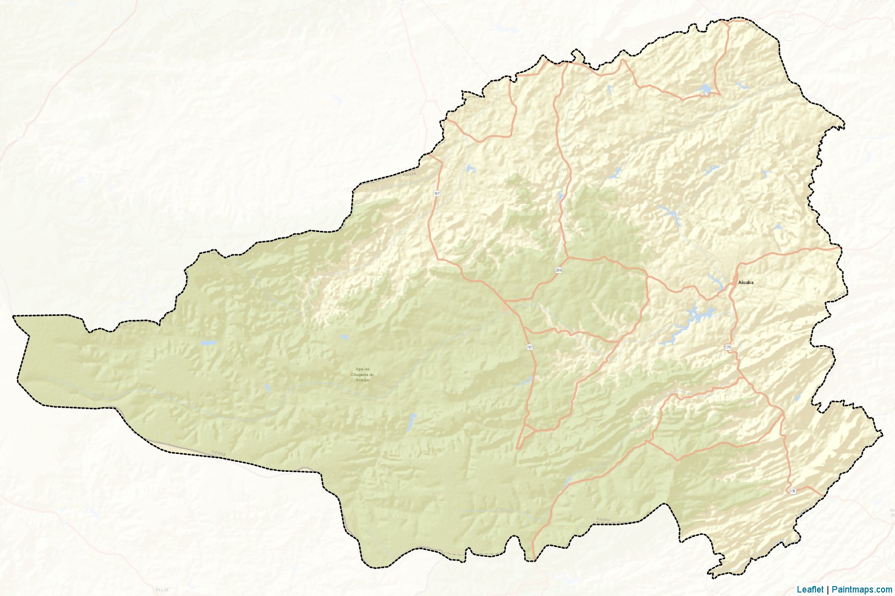 Muestras de recorte de mapas Aiuaba (Ceara)-2