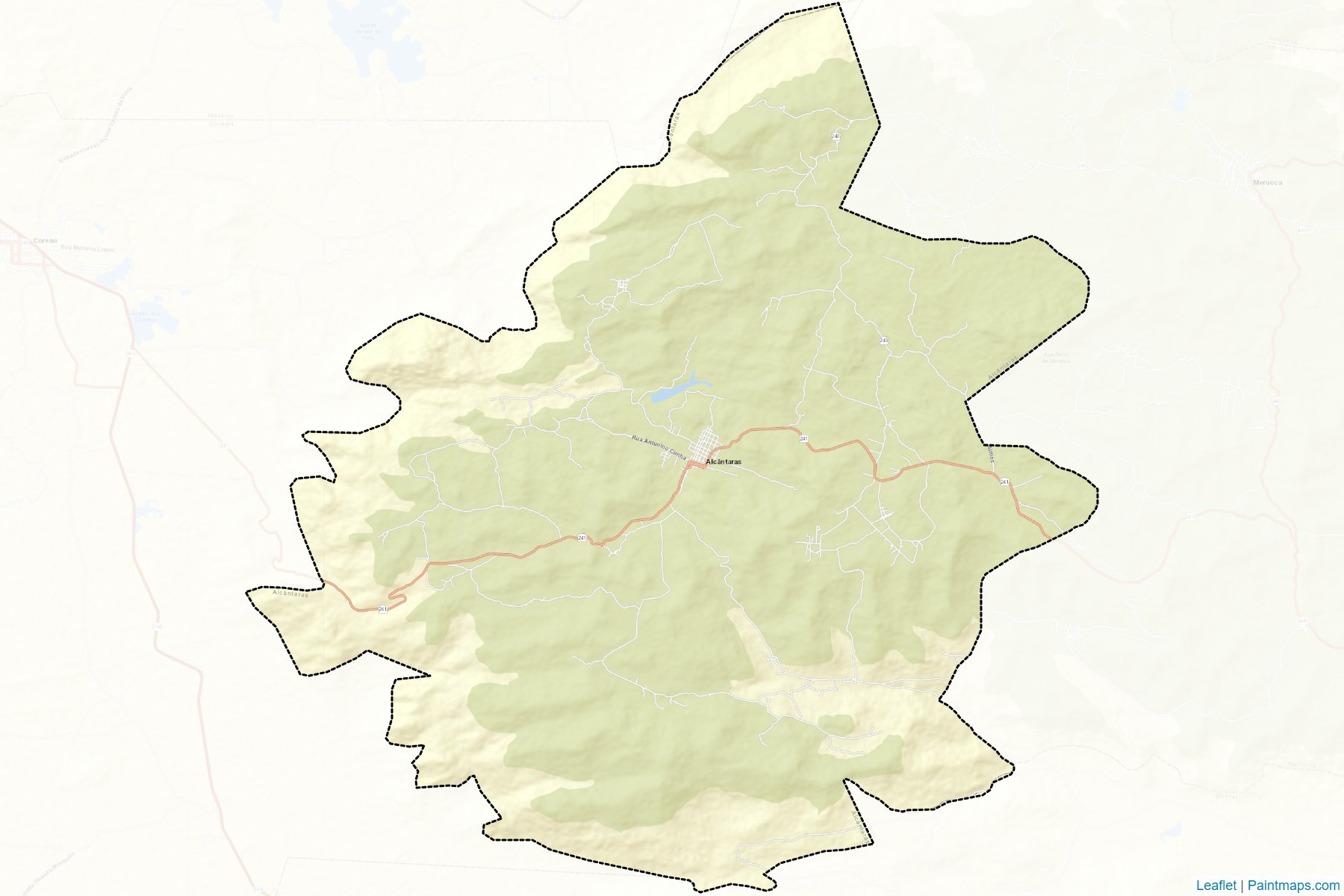 Muestras de recorte de mapas Alcantaras (Ceara)-2