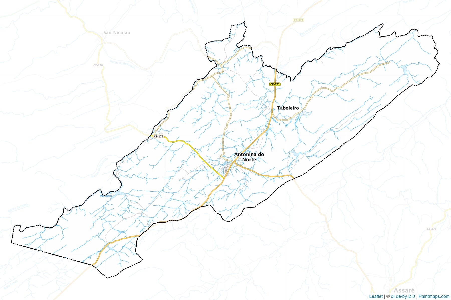 Antonina do Norte (Ceara) Map Cropping Samples-1