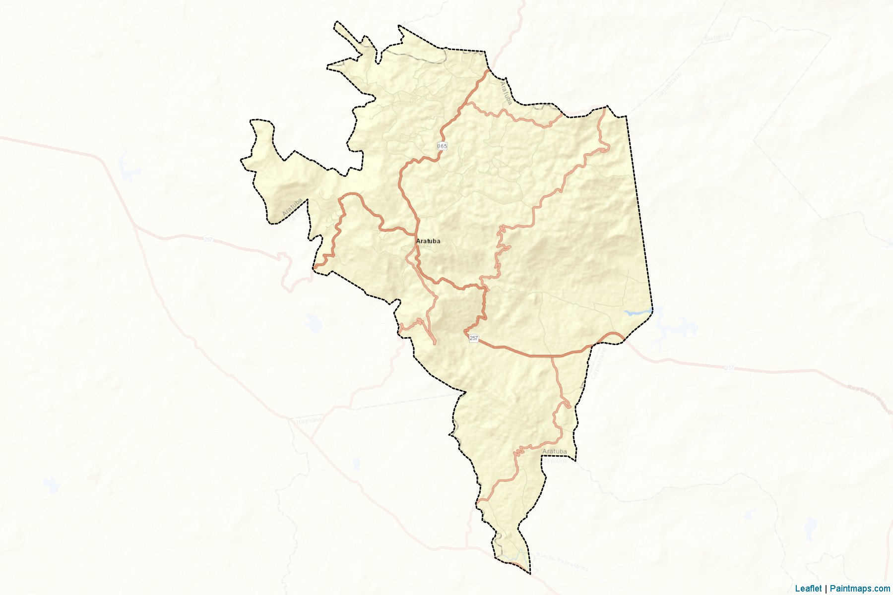 Muestras de recorte de mapas Aratuba (Ceara)-2