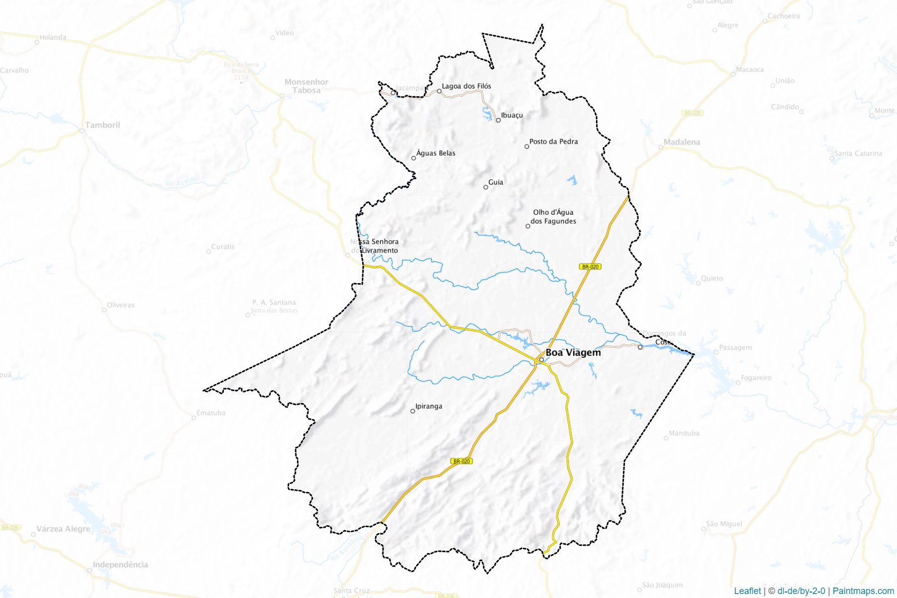 Muestras de recorte de mapas Boa Viagem (Ceara)-1