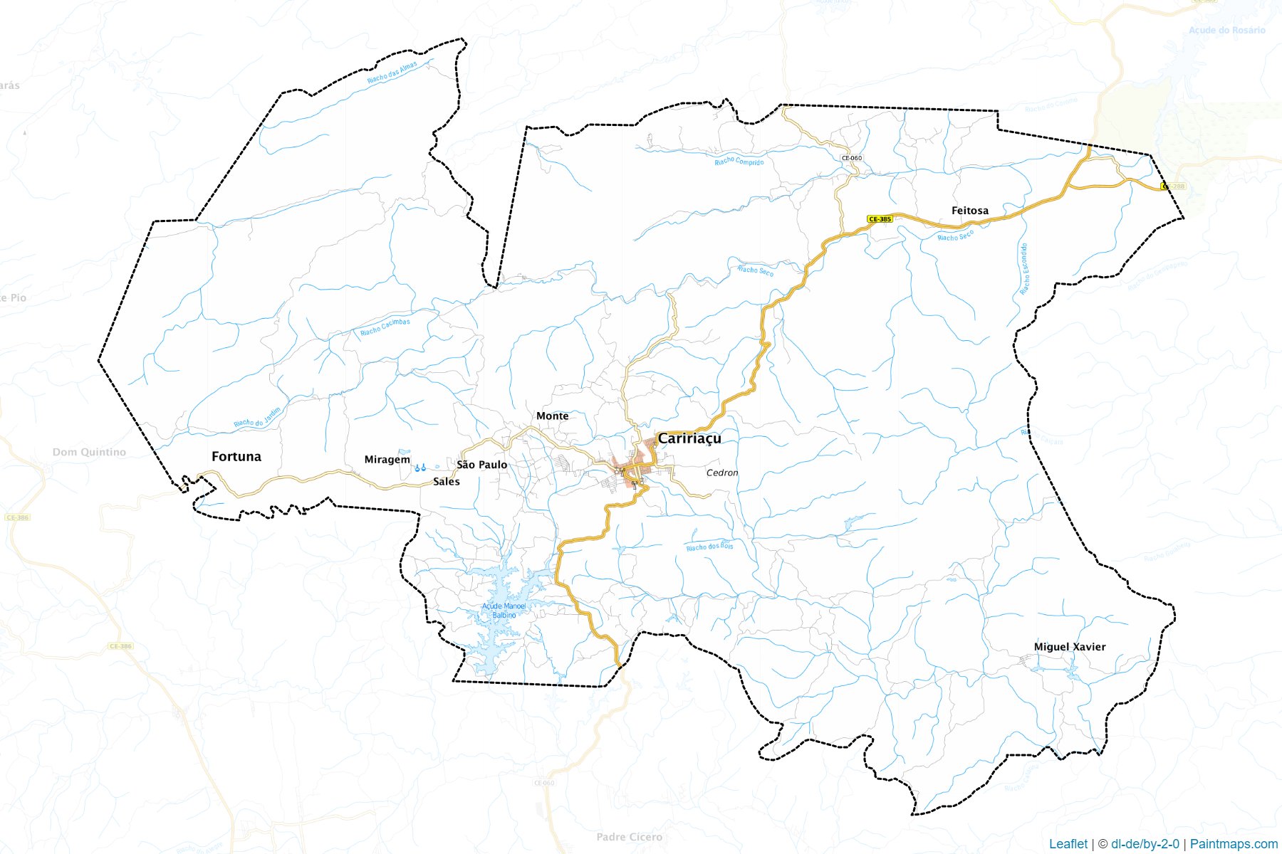 Muestras de recorte de mapas Caririacu (Ceara)-1