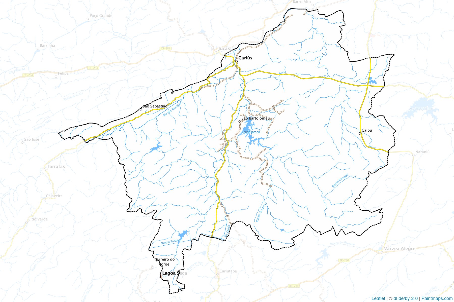 Carius (Ceara) Map Cropping Samples-1