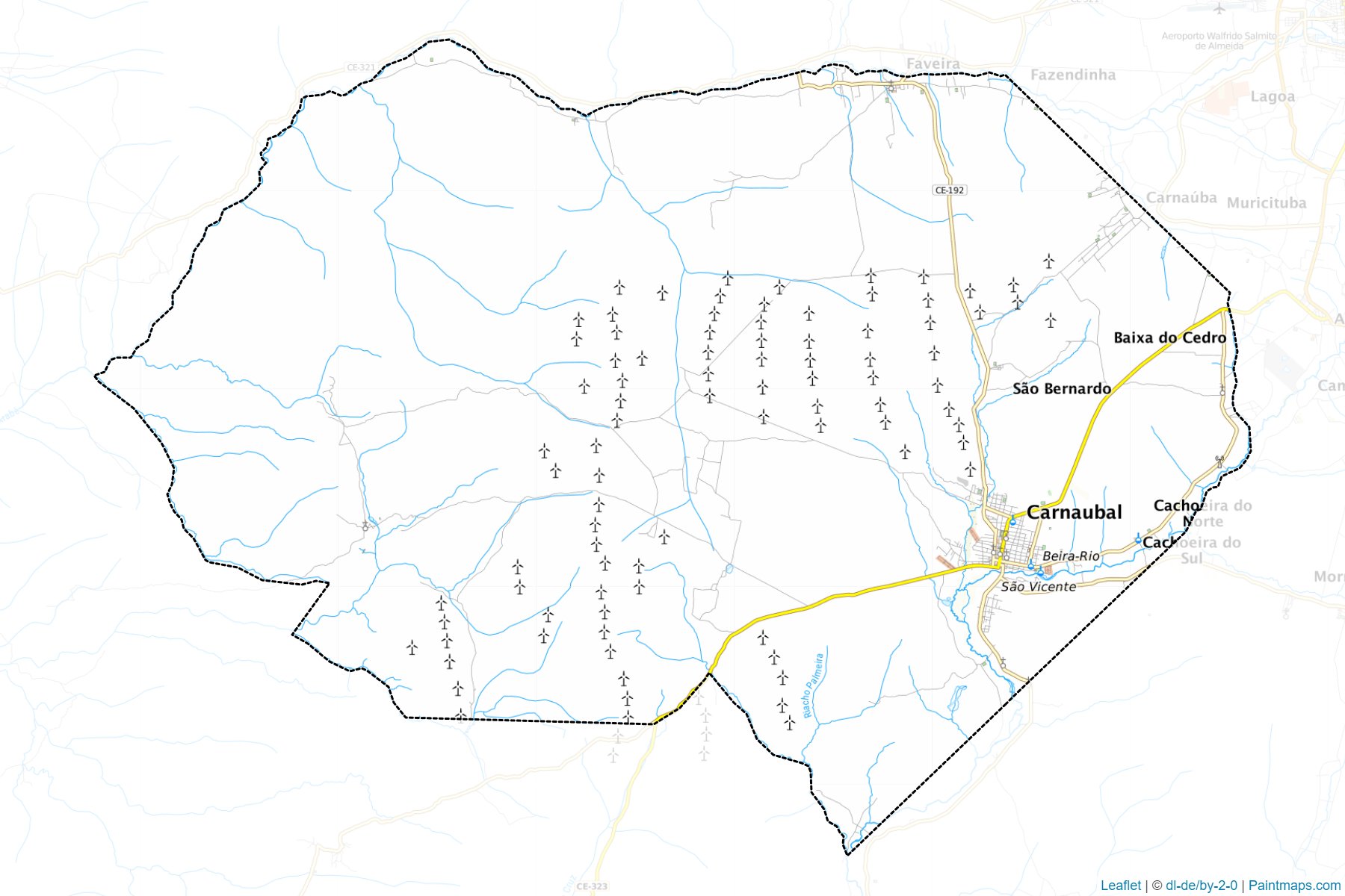 Muestras de recorte de mapas Carnaubal (Ceara)-1