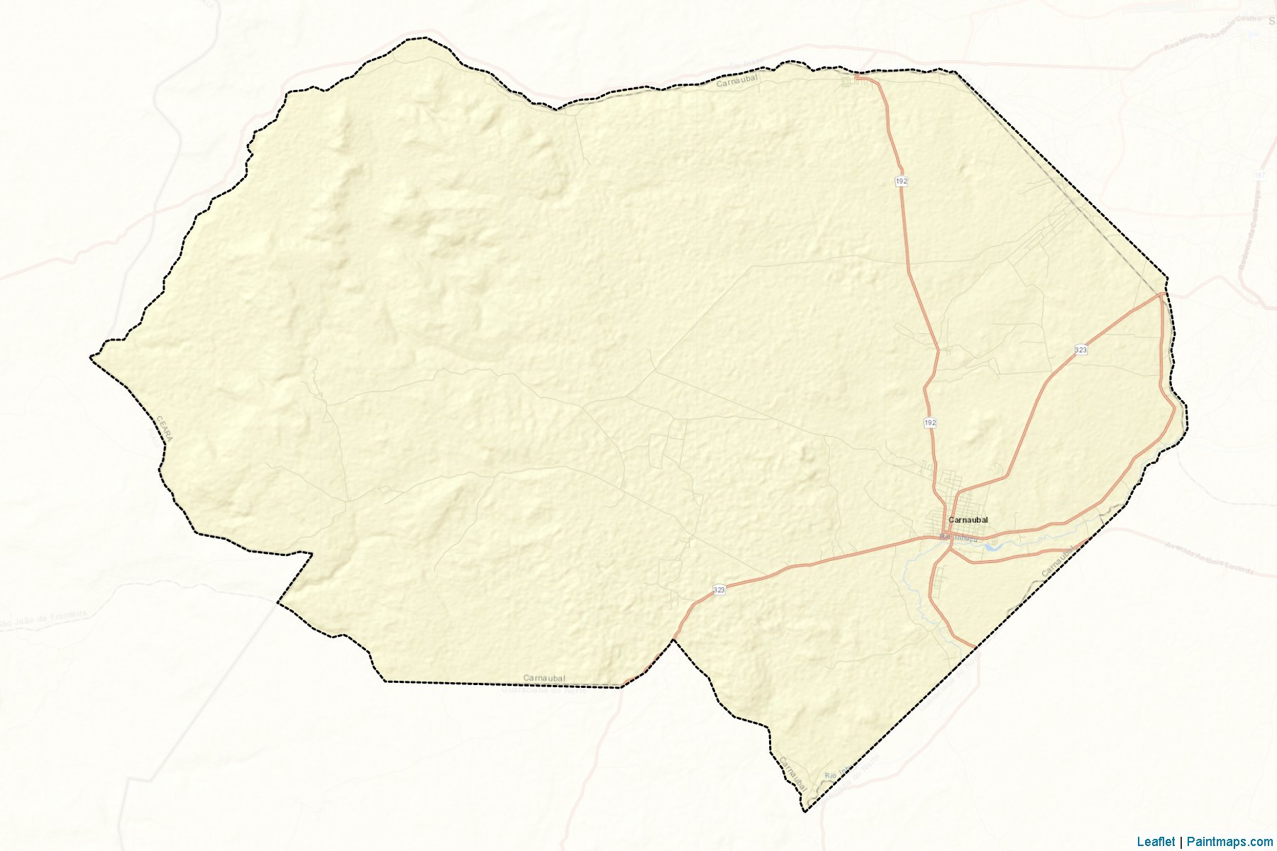 Muestras de recorte de mapas Carnaubal (Ceara)-2