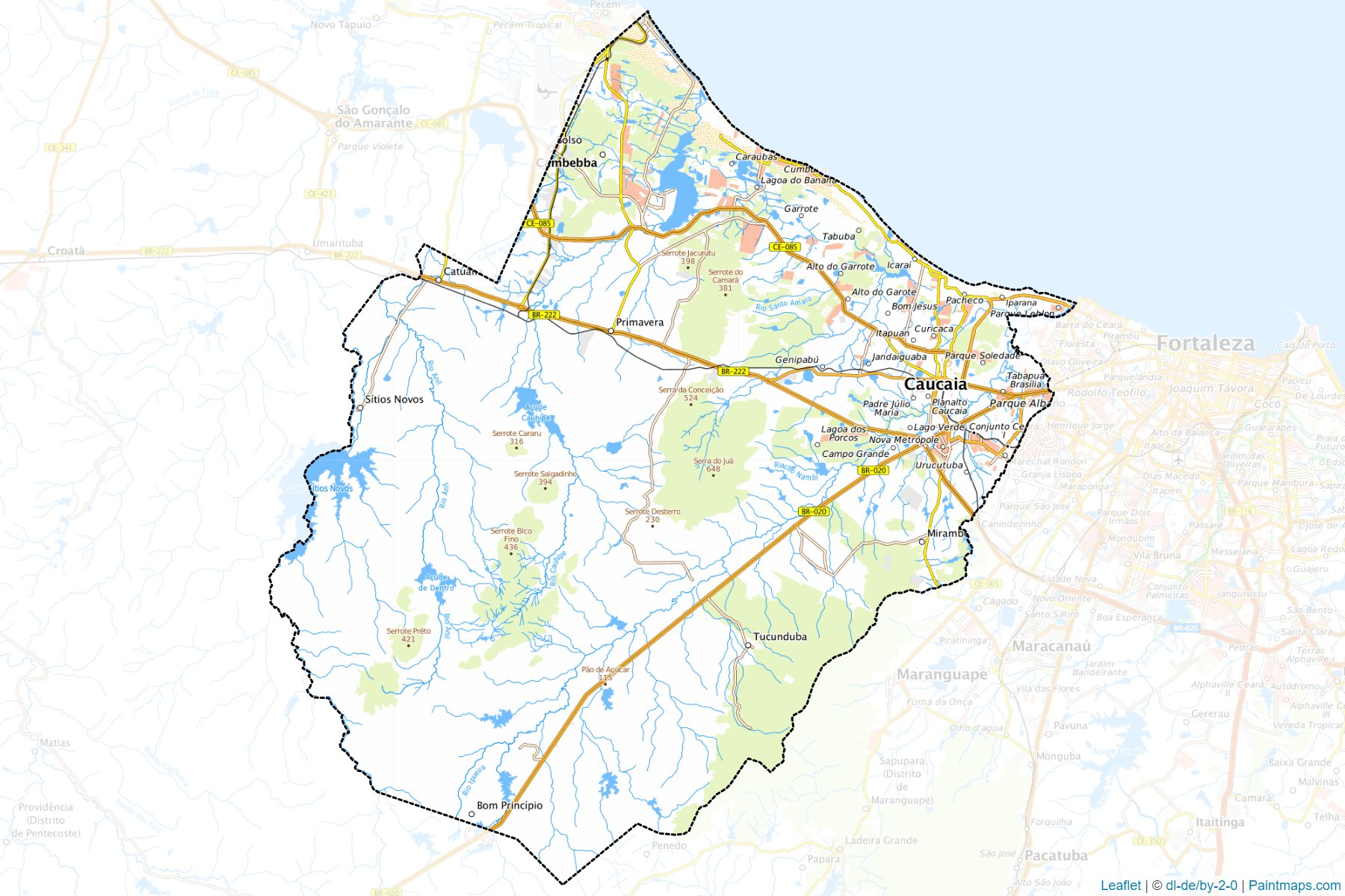 Caucaia (Ceara) Map Cropping Samples-1