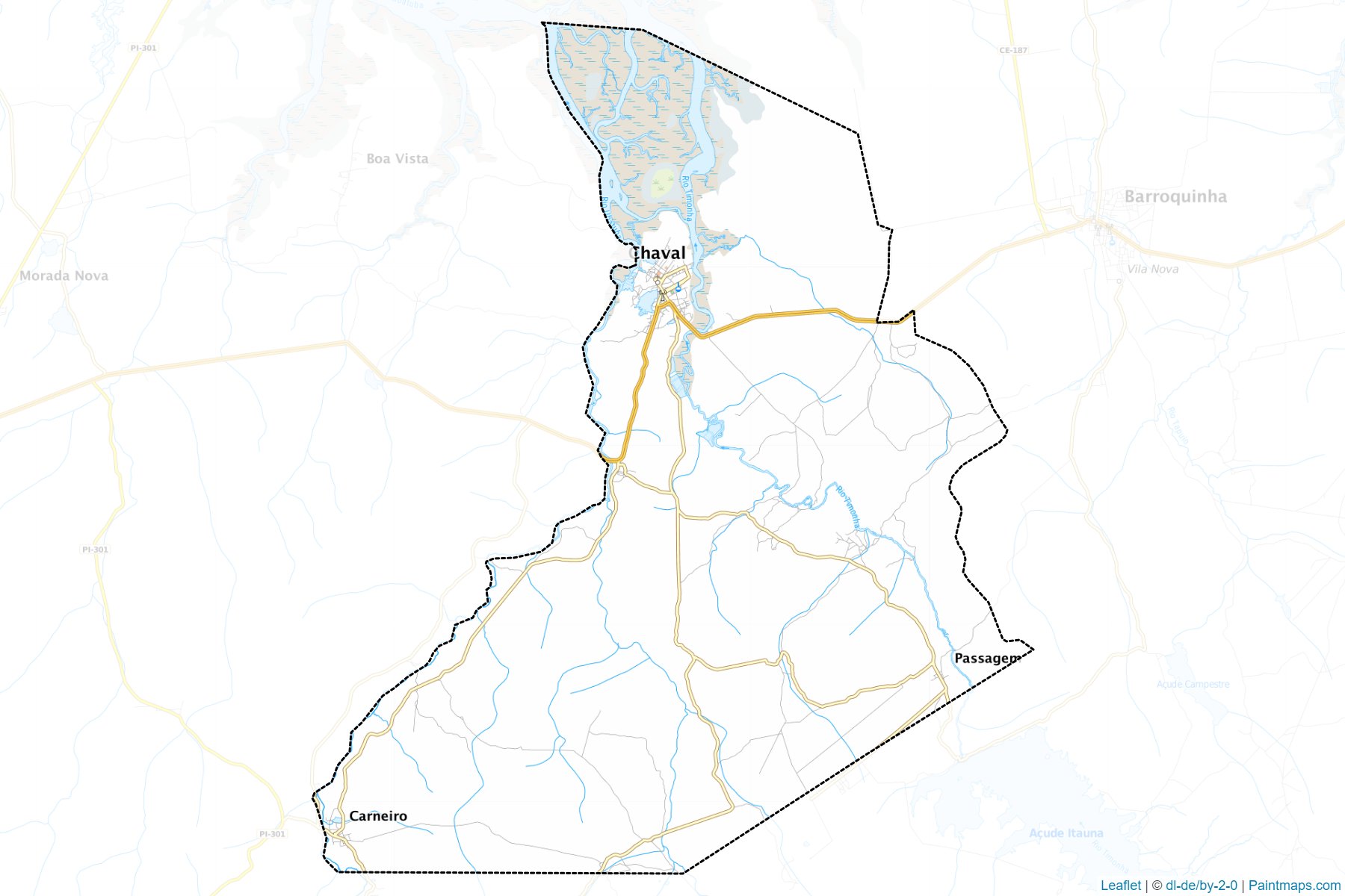 Muestras de recorte de mapas Chaval (Ceara)-1