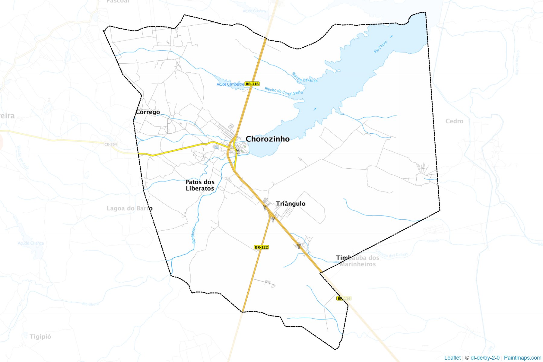 Muestras de recorte de mapas Chorozinho (Ceara)-1