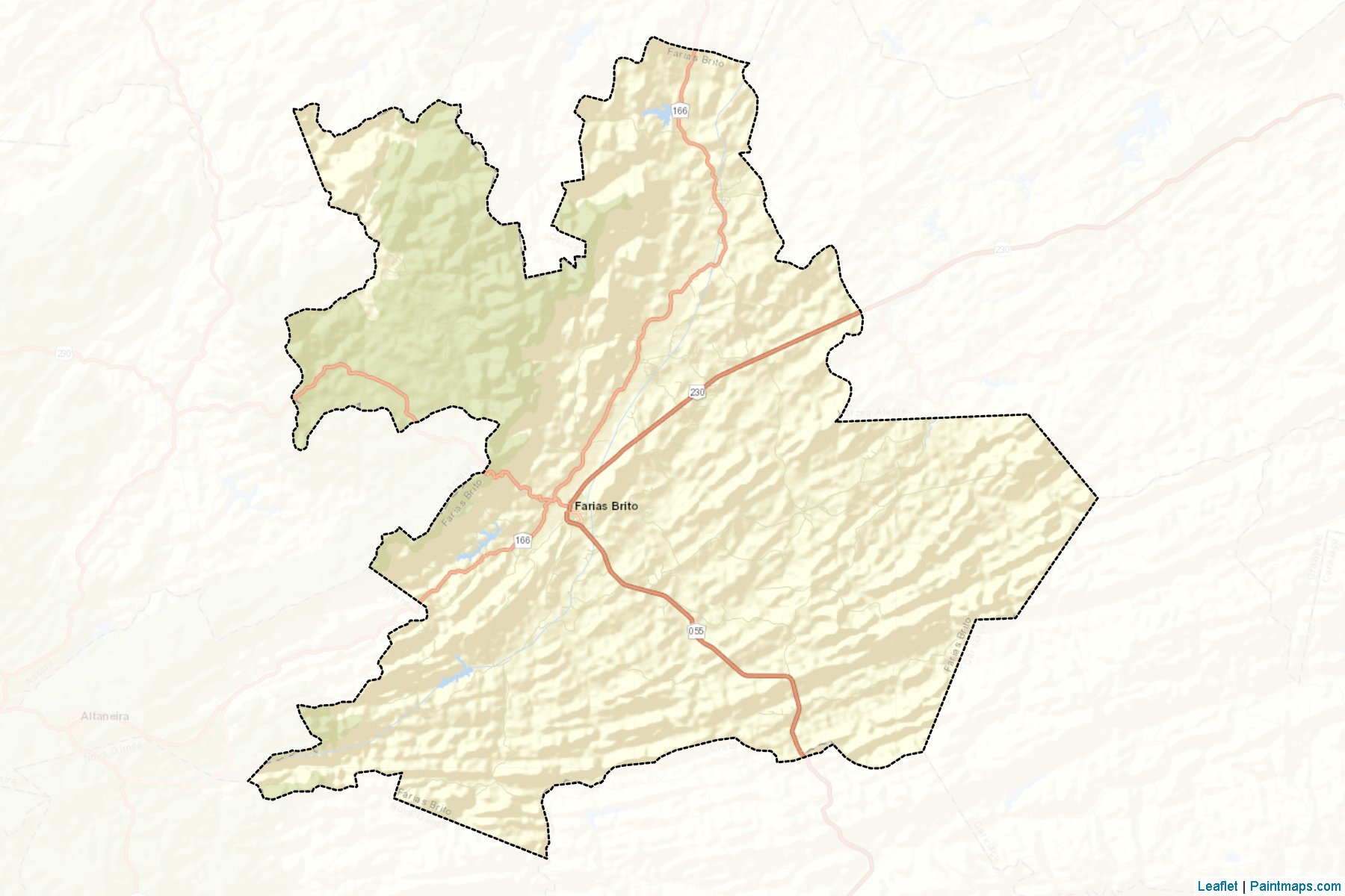 Muestras de recorte de mapas Farias Brito (Ceara)-2