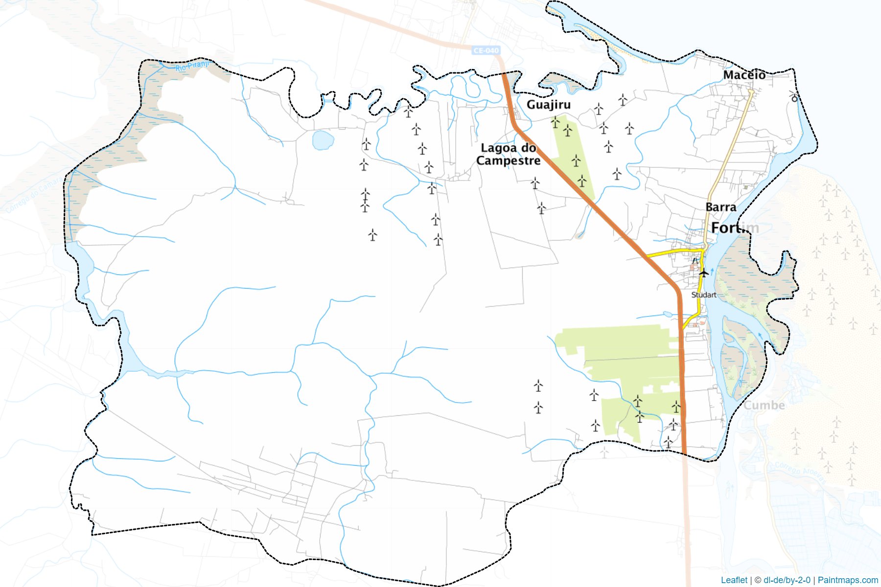 Muestras de recorte de mapas Fortim (Ceara)-1