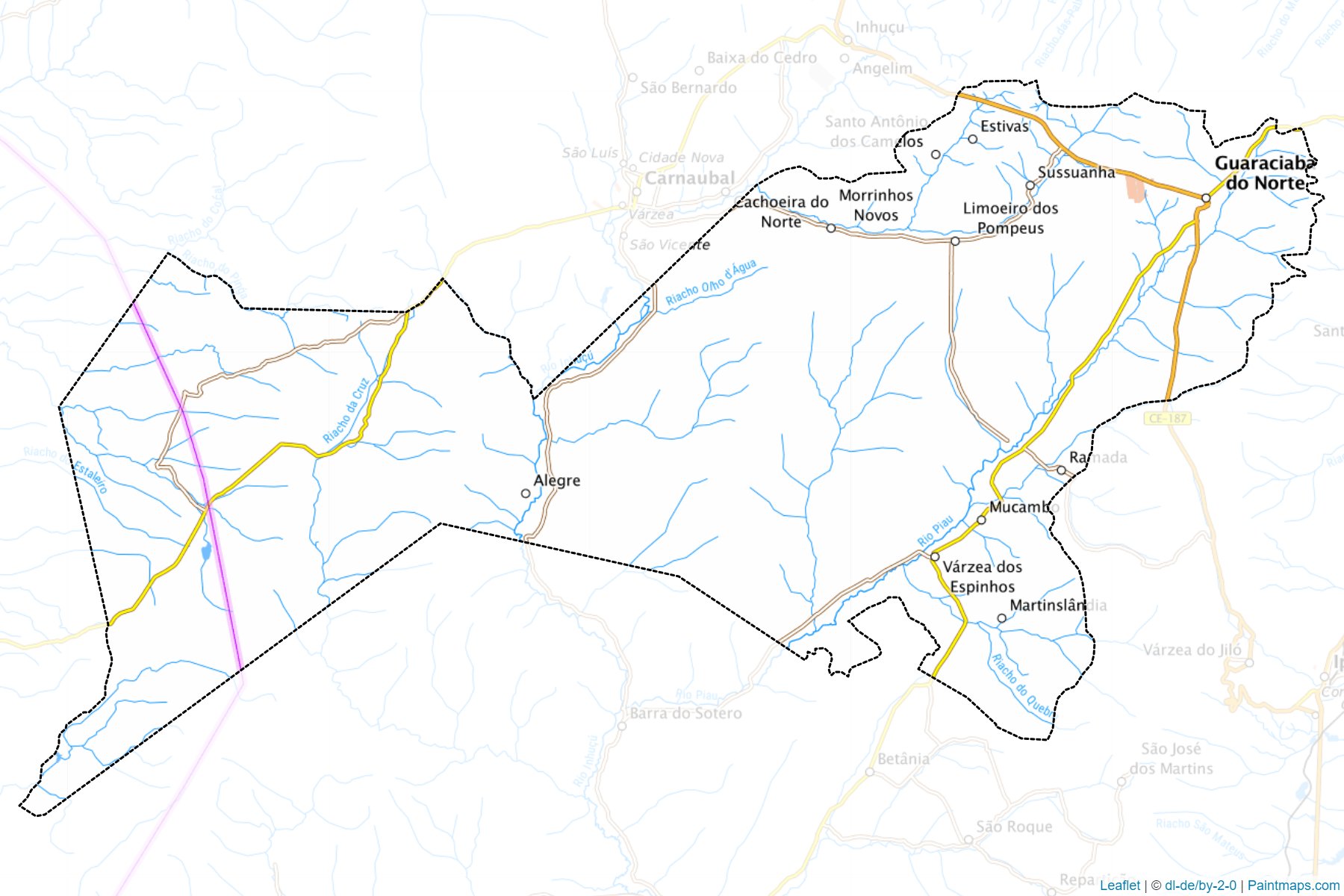 Muestras de recorte de mapas Guaraciaba do Norte (Ceara)-1