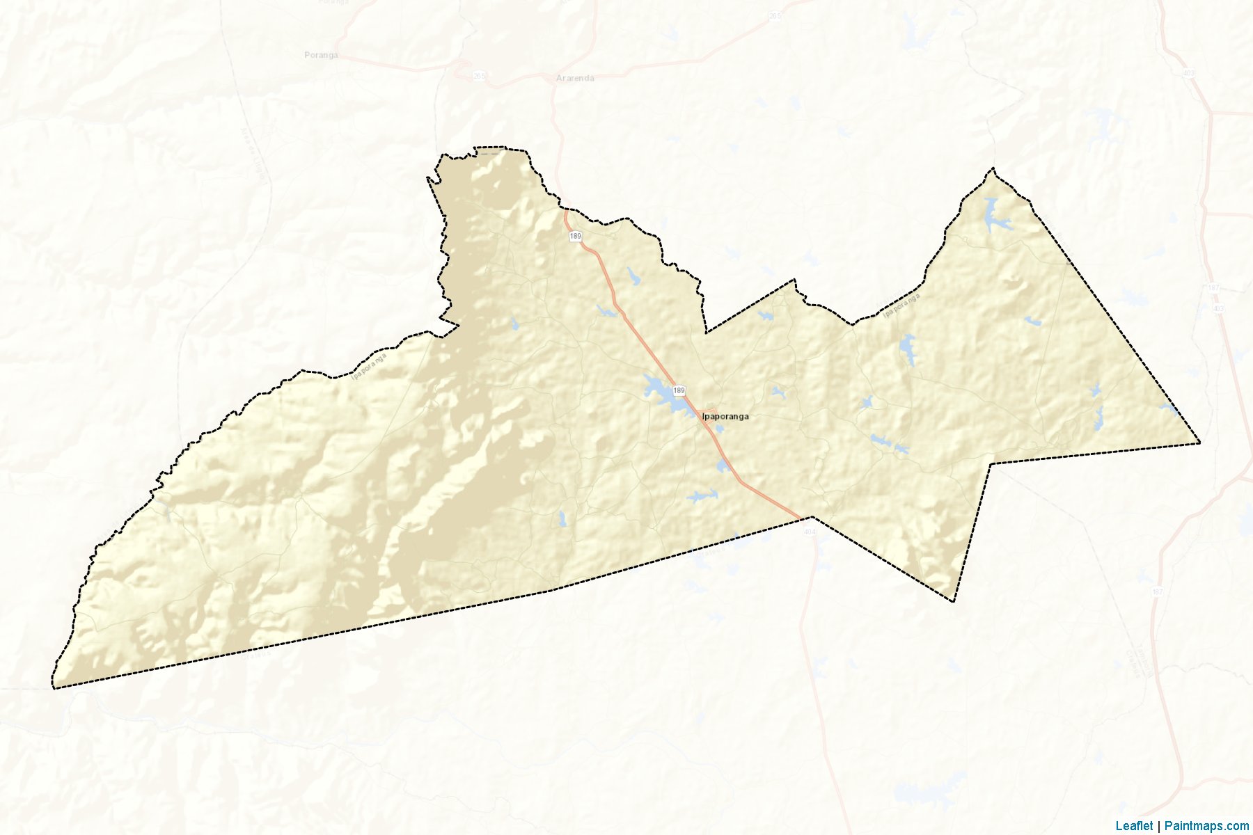 Muestras de recorte de mapas Ipaporanga (Ceara)-2