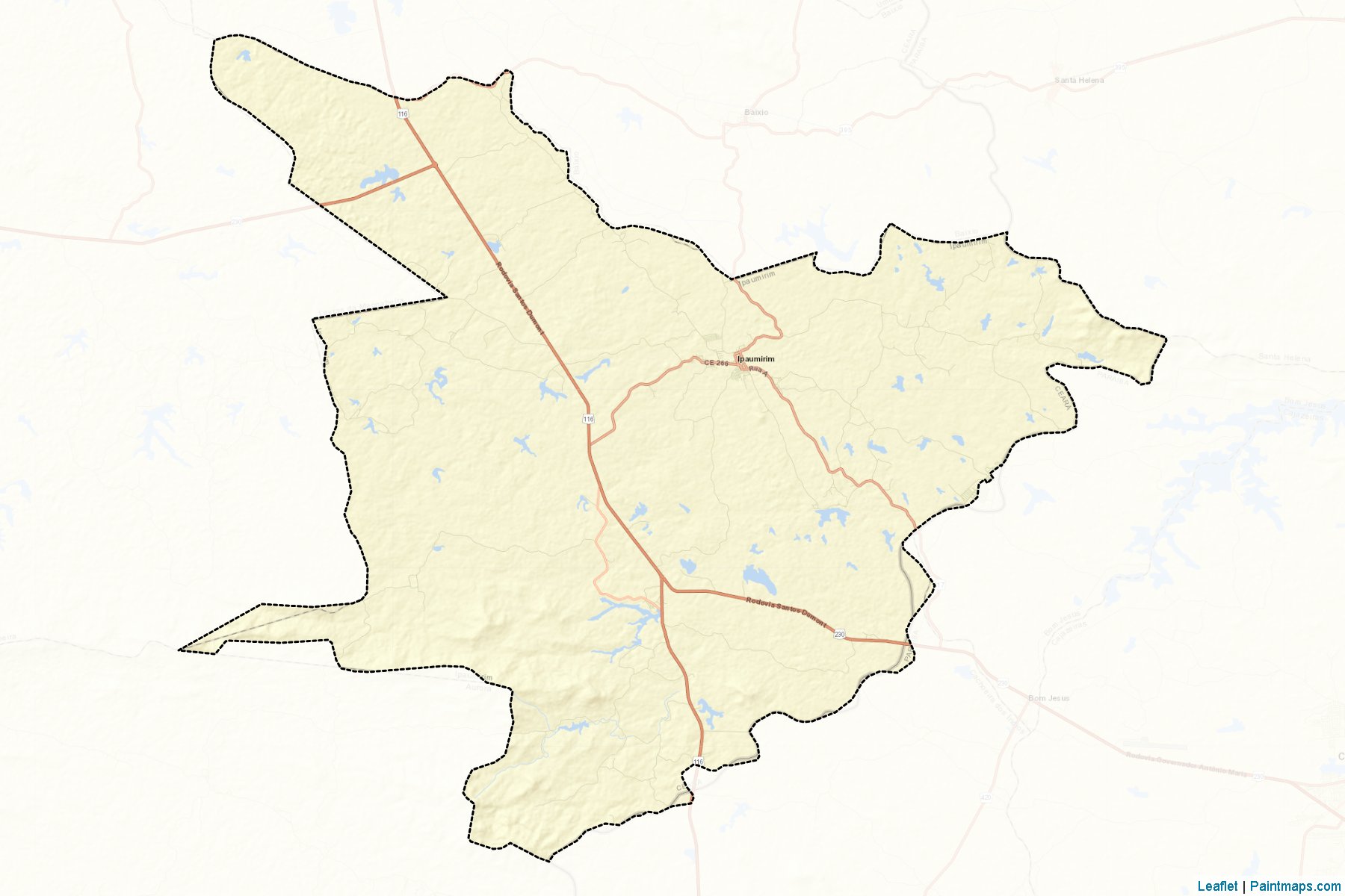 Muestras de recorte de mapas Ipaumirim (Ceara)-2