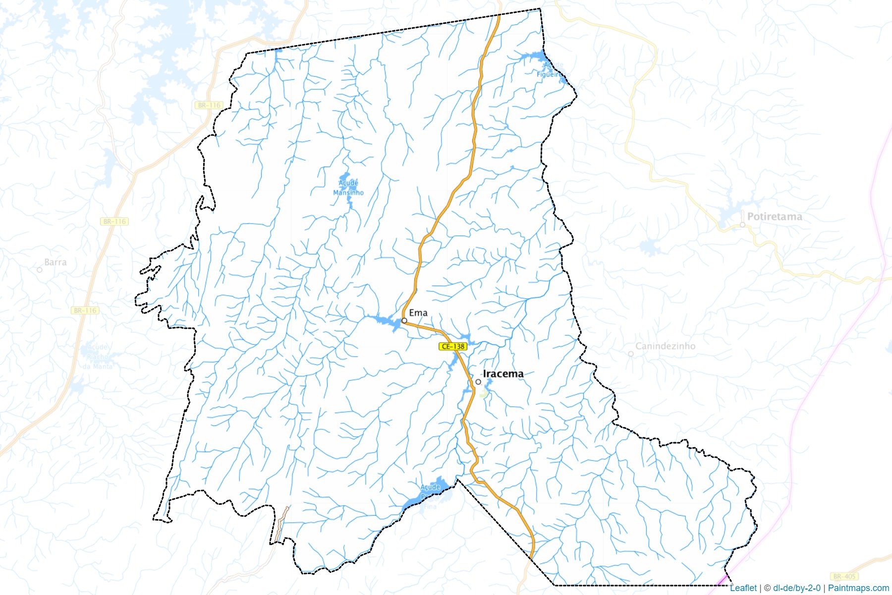 Muestras de recorte de mapas Iracema (Ceara)-1