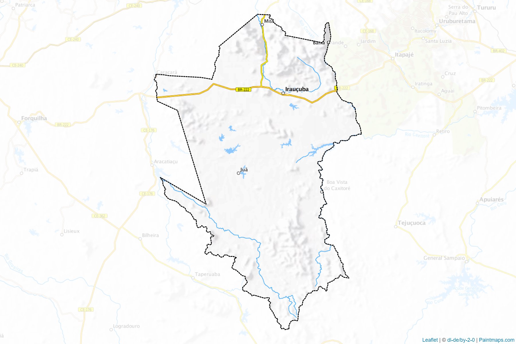 Muestras de recorte de mapas Iraucuba (Ceara)-1