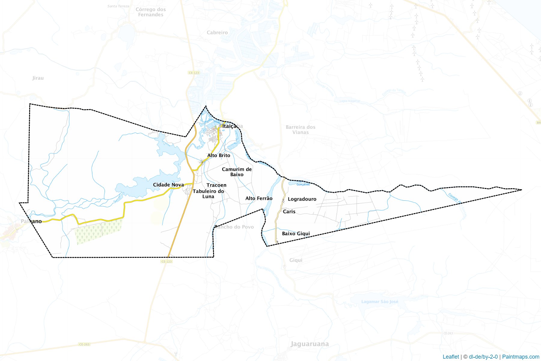 Muestras de recorte de mapas Itaicaba (Ceara)-1