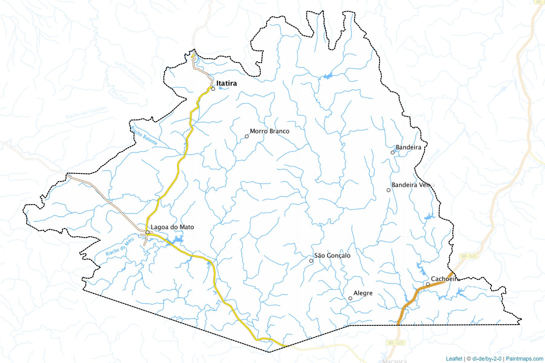 Muestras de recorte de mapas Itatira (Ceara)-1