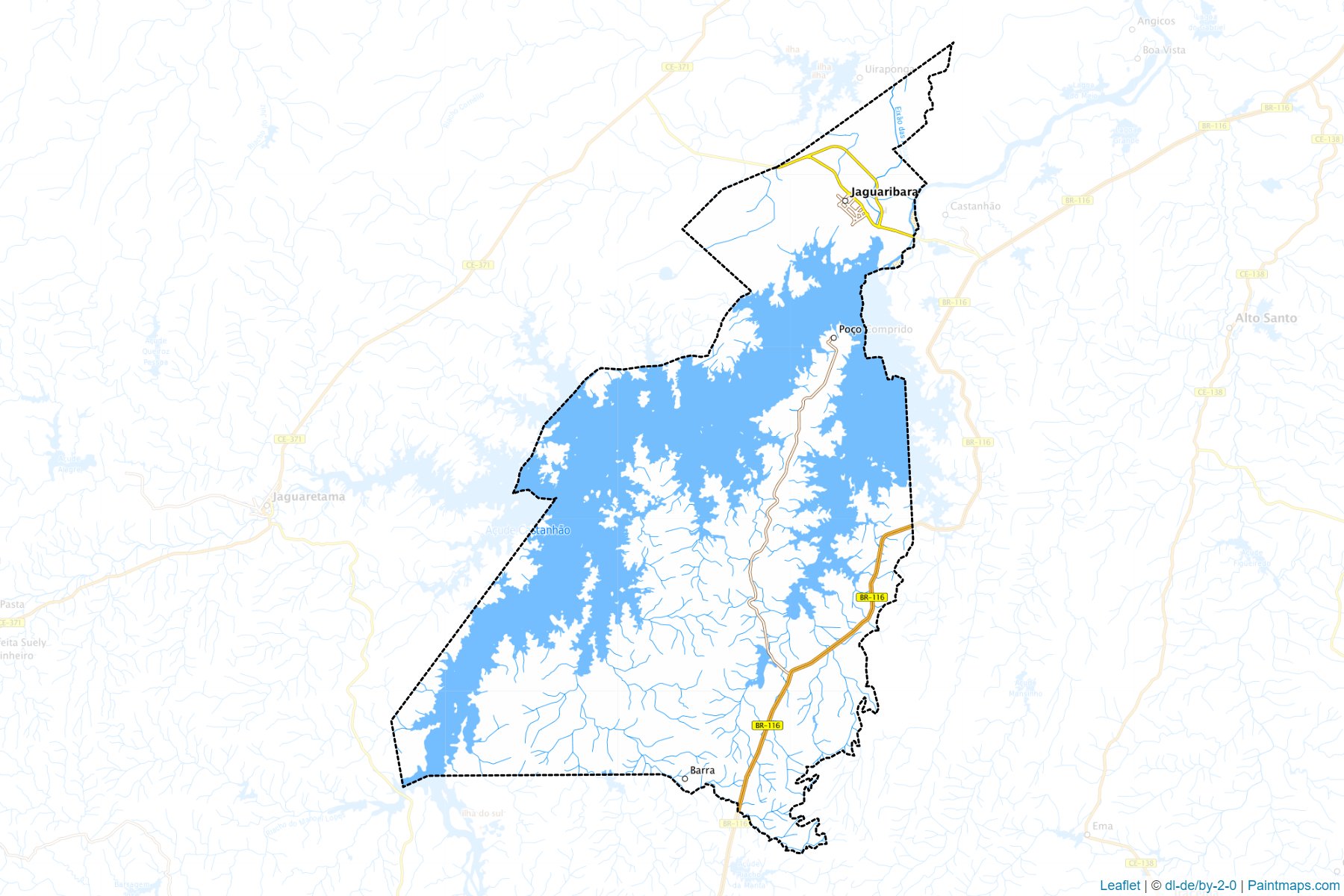 Muestras de recorte de mapas Jaguaribara (Ceara)-1