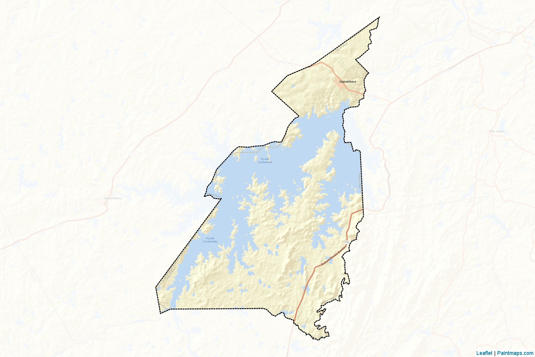 Muestras de recorte de mapas Jaguaribara (Ceara)-2