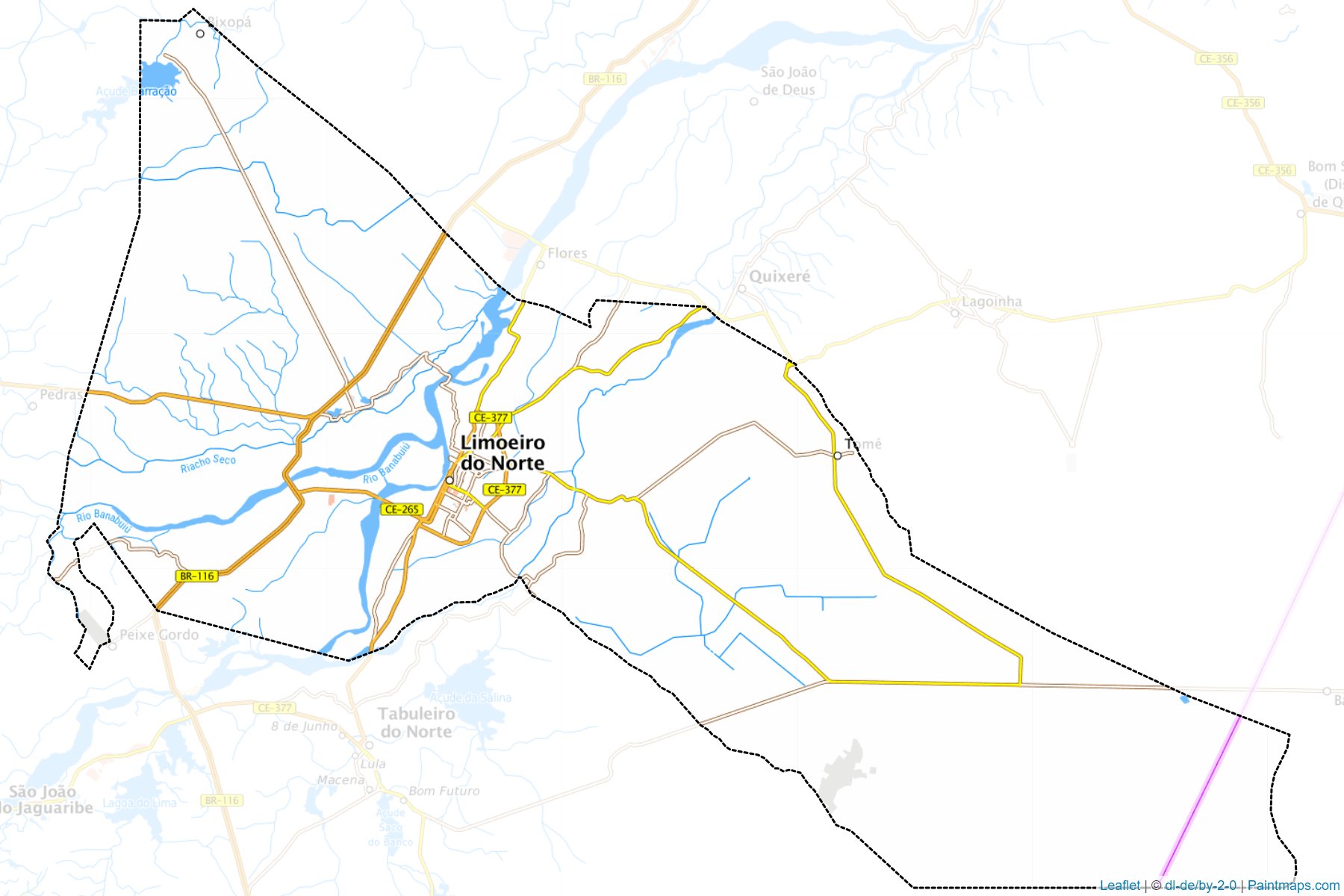 Muestras de recorte de mapas Limoeiro do Norte (Ceara)-1