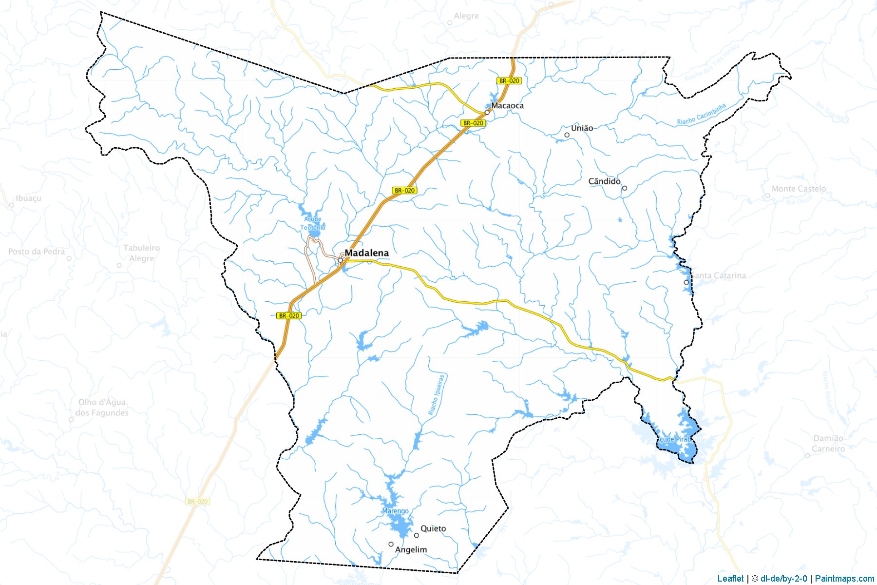 Muestras de recorte de mapas Madalena (Ceara)-1