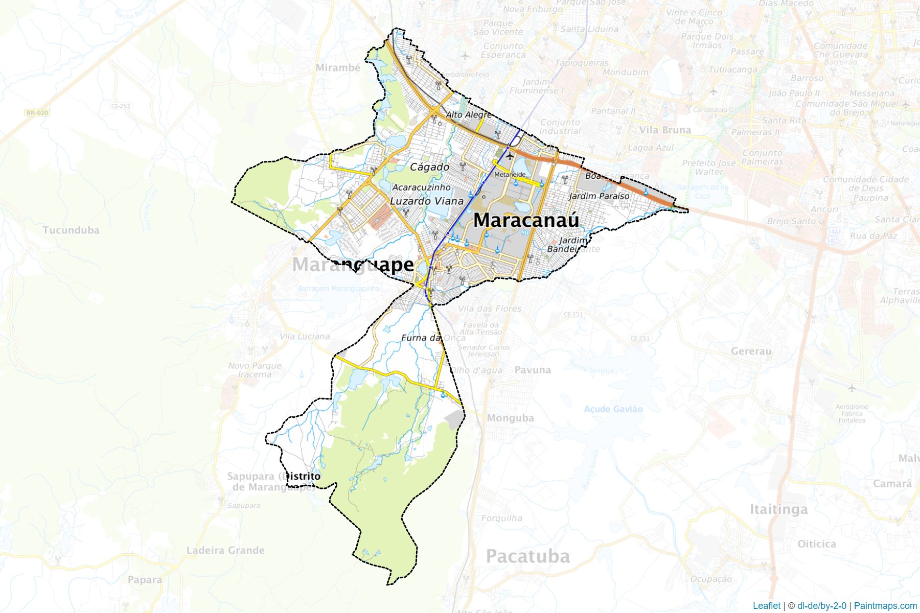 Maracanau (Ceará) Haritası Örnekleri-1