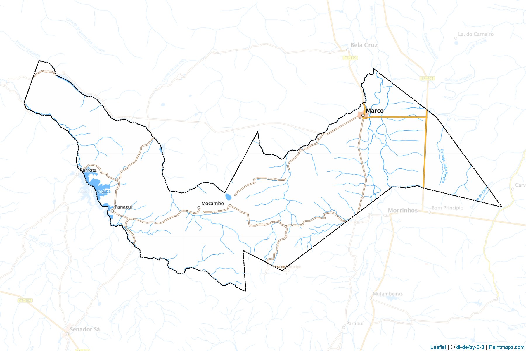 Muestras de recorte de mapas Marco (Ceara)-1