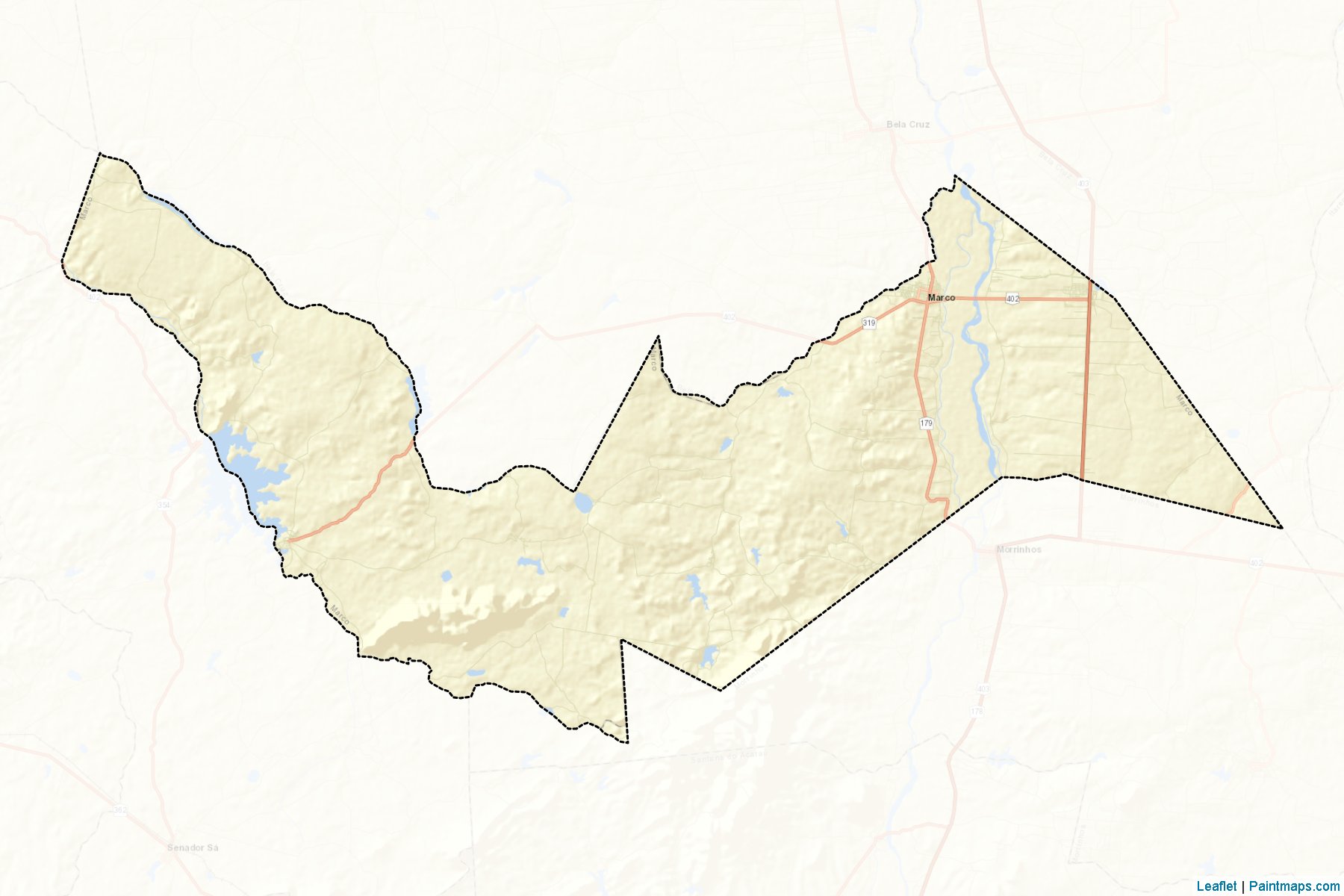 Muestras de recorte de mapas Marco (Ceara)-2