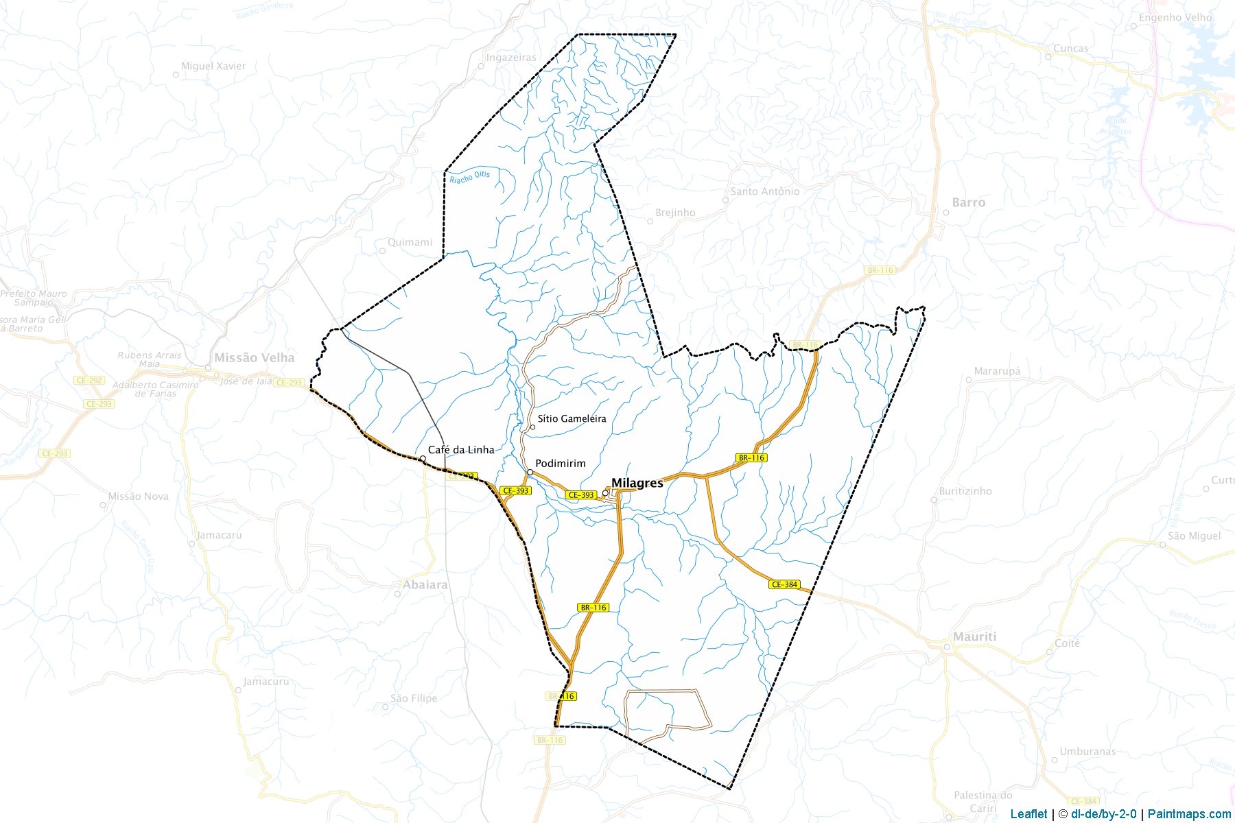 Milagres (Ceara) Map Cropping Samples-1