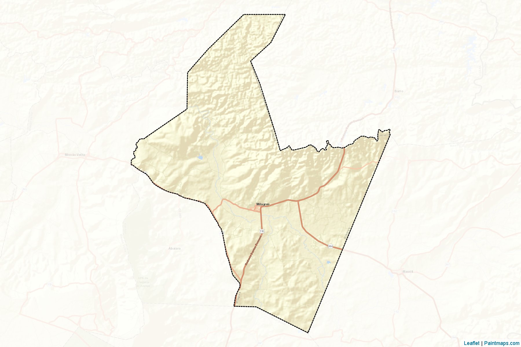 Milagres (Ceara) Map Cropping Samples-2