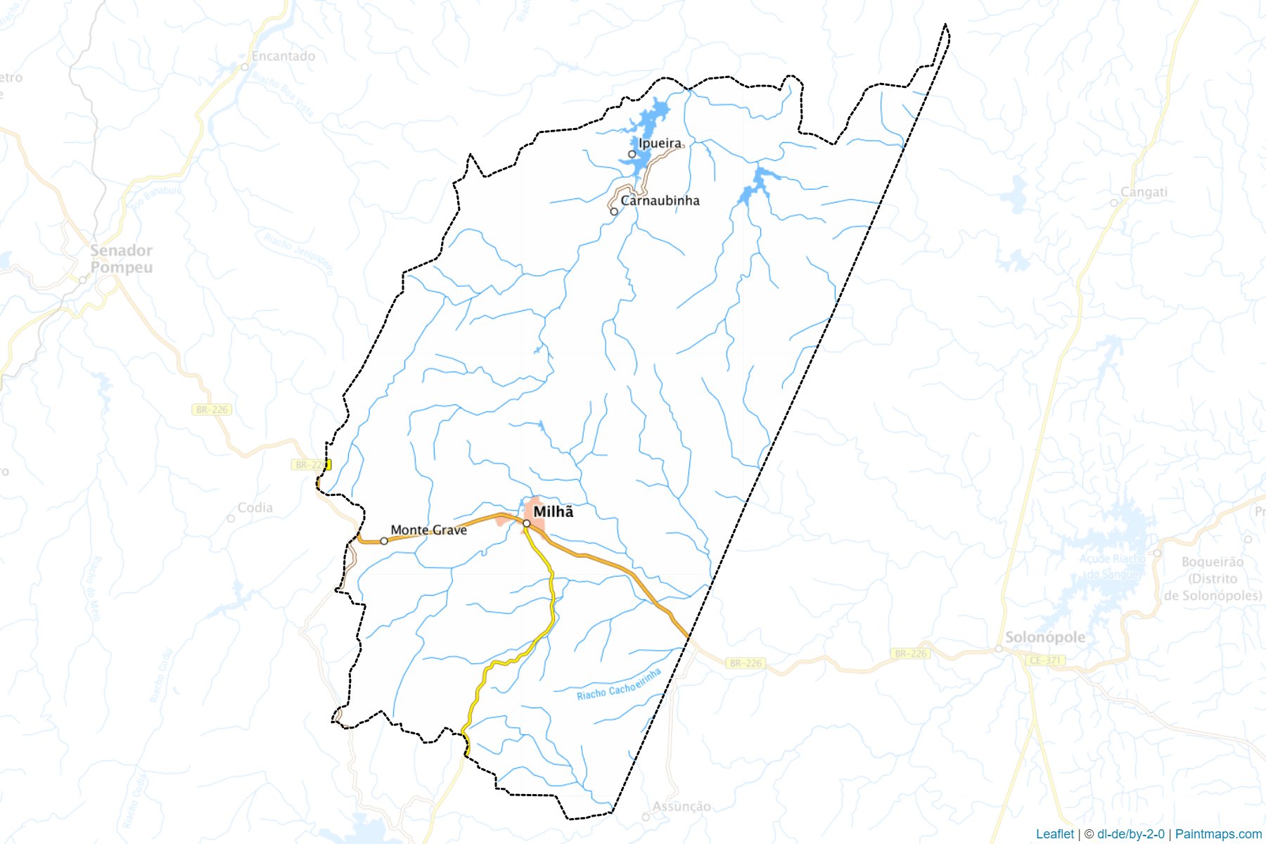 Muestras de recorte de mapas Milha (Ceara)-1